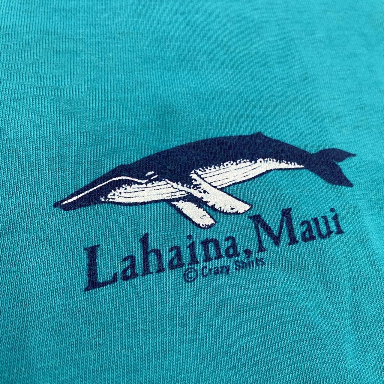 Vintage 90s USA Maui Hawaii humpback whale wildlife ocean graphic t-shirt