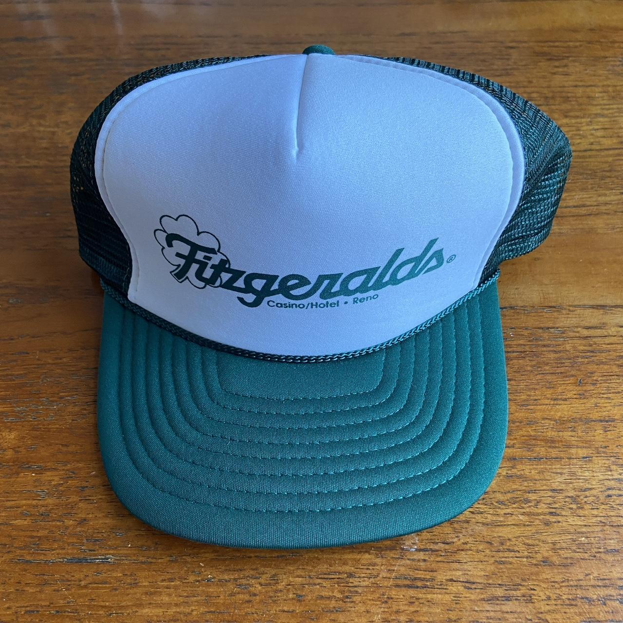 Vintage 90s USA Fitzgeralds casino hotel Las Vegas Reno promotional graphic trucker cap