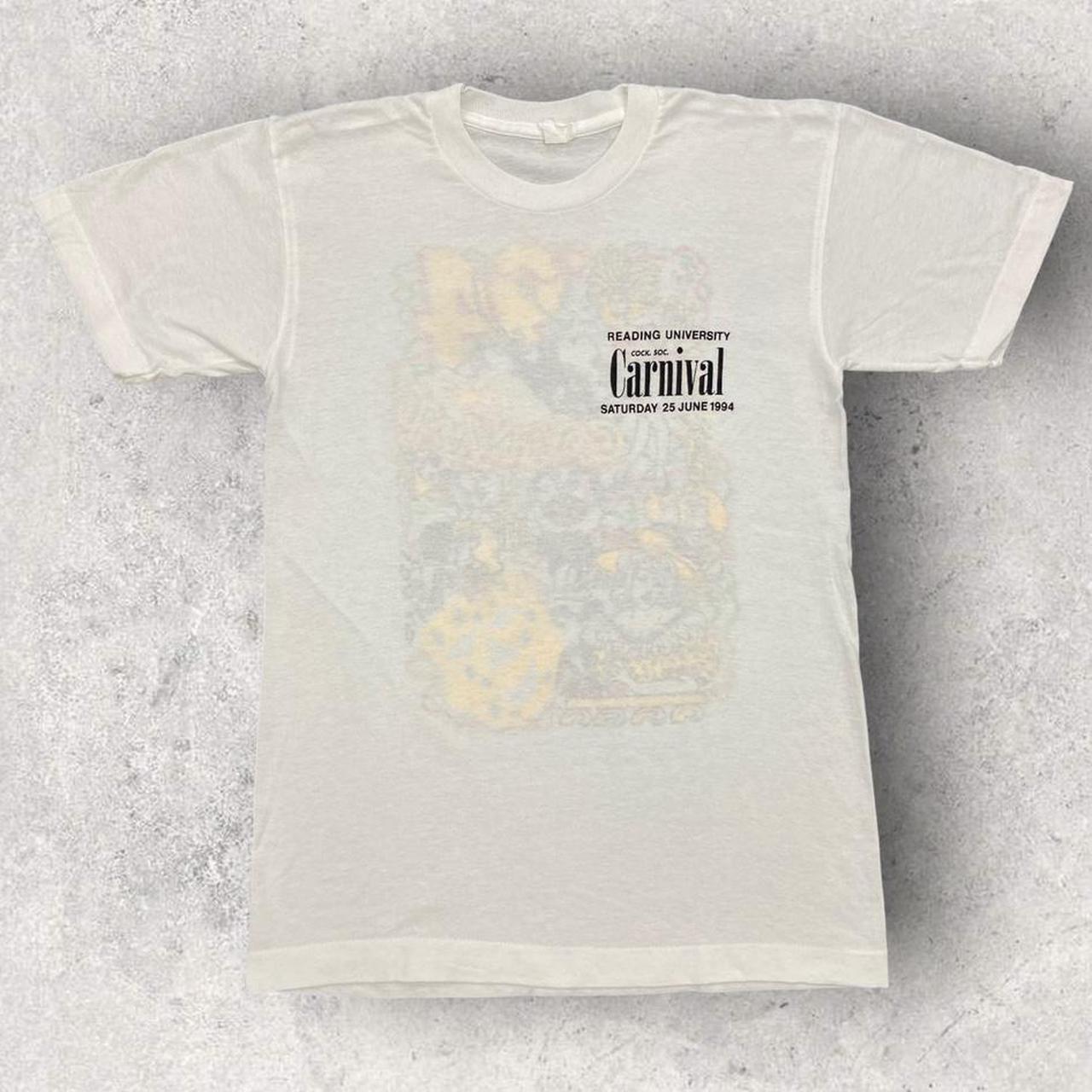 Vintage 90s Reading University carnival promotional graphic t-shirt