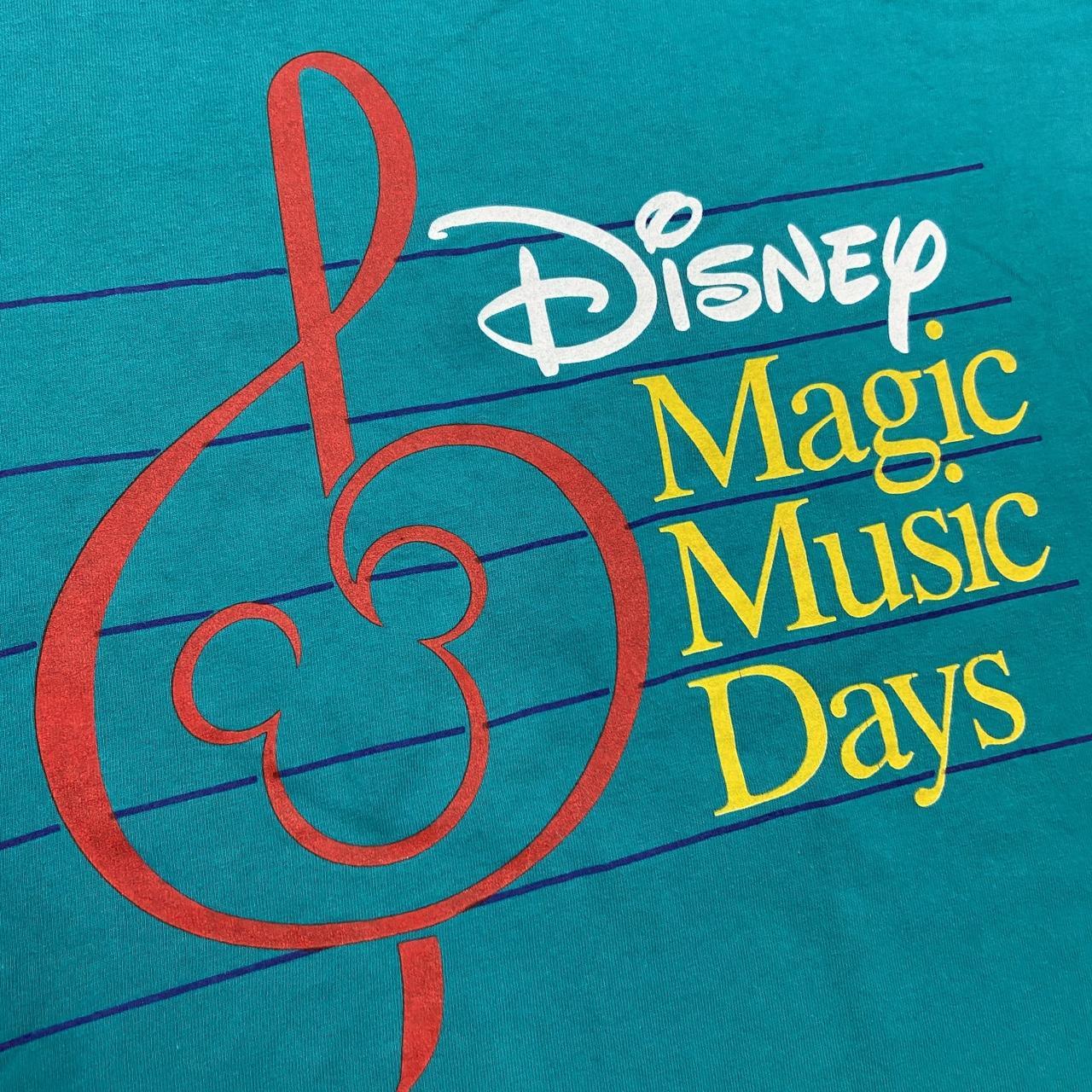 Vintage 90s USA Disney magic music days promotional graphic t-shirt