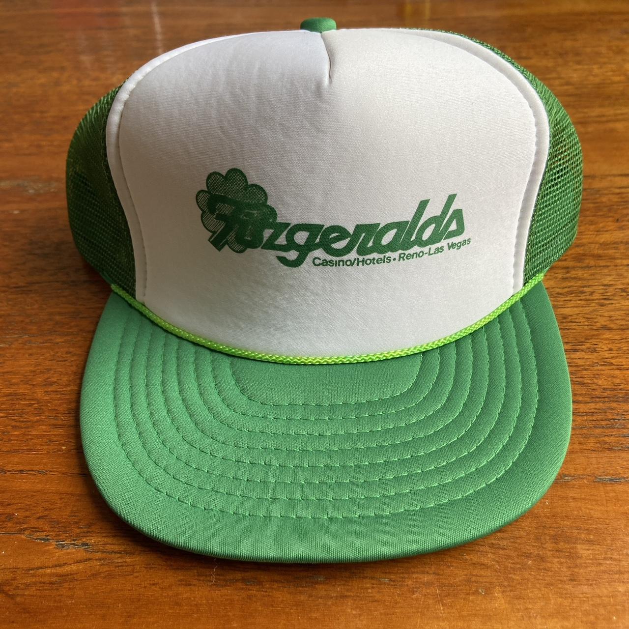 Vintage 90s USA Fitzgeralds casino hotel Las Vegas Reno promotional graphic trucker cap