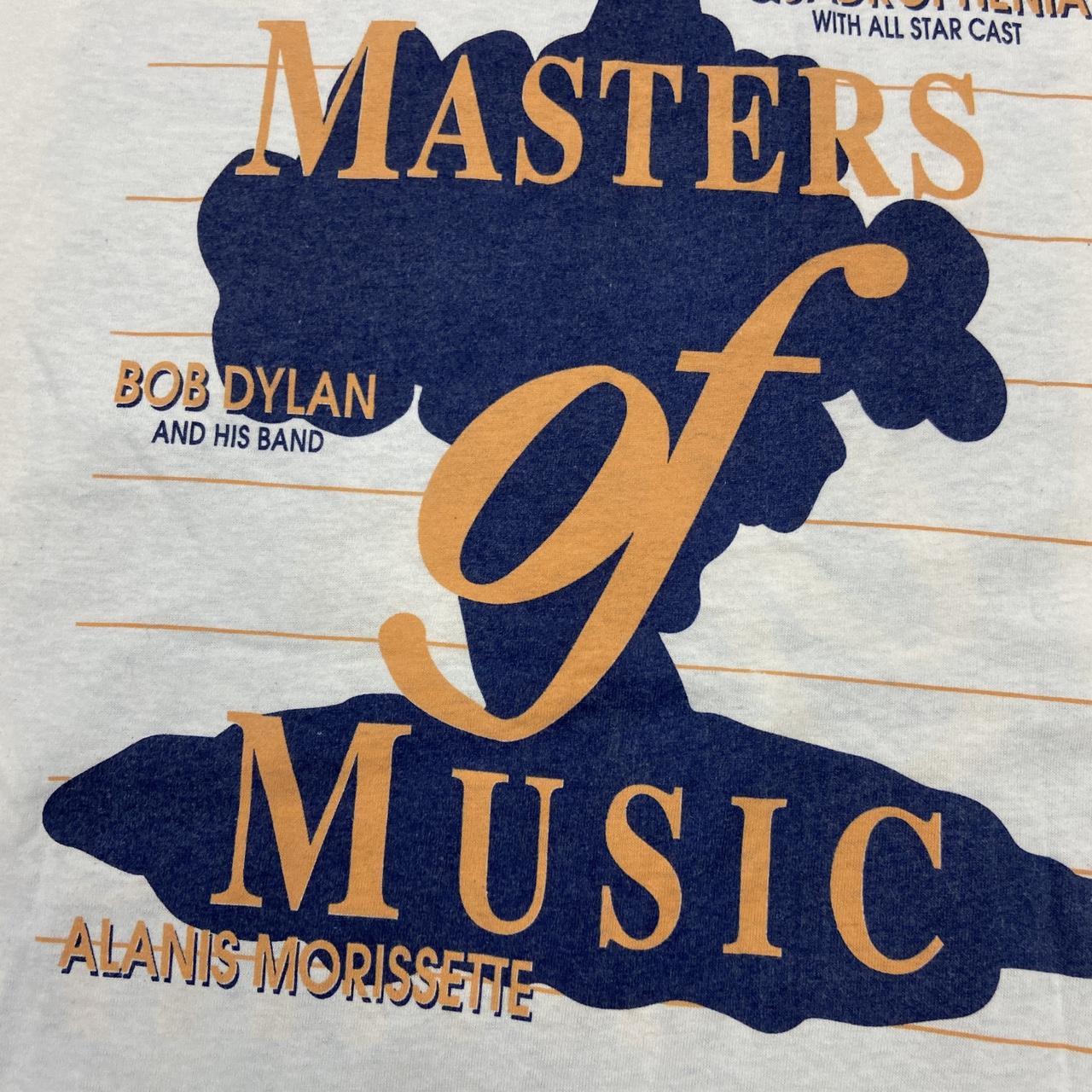 Vintage 90s masters of music concert festival Hyde park London promotional graphic t-shirt