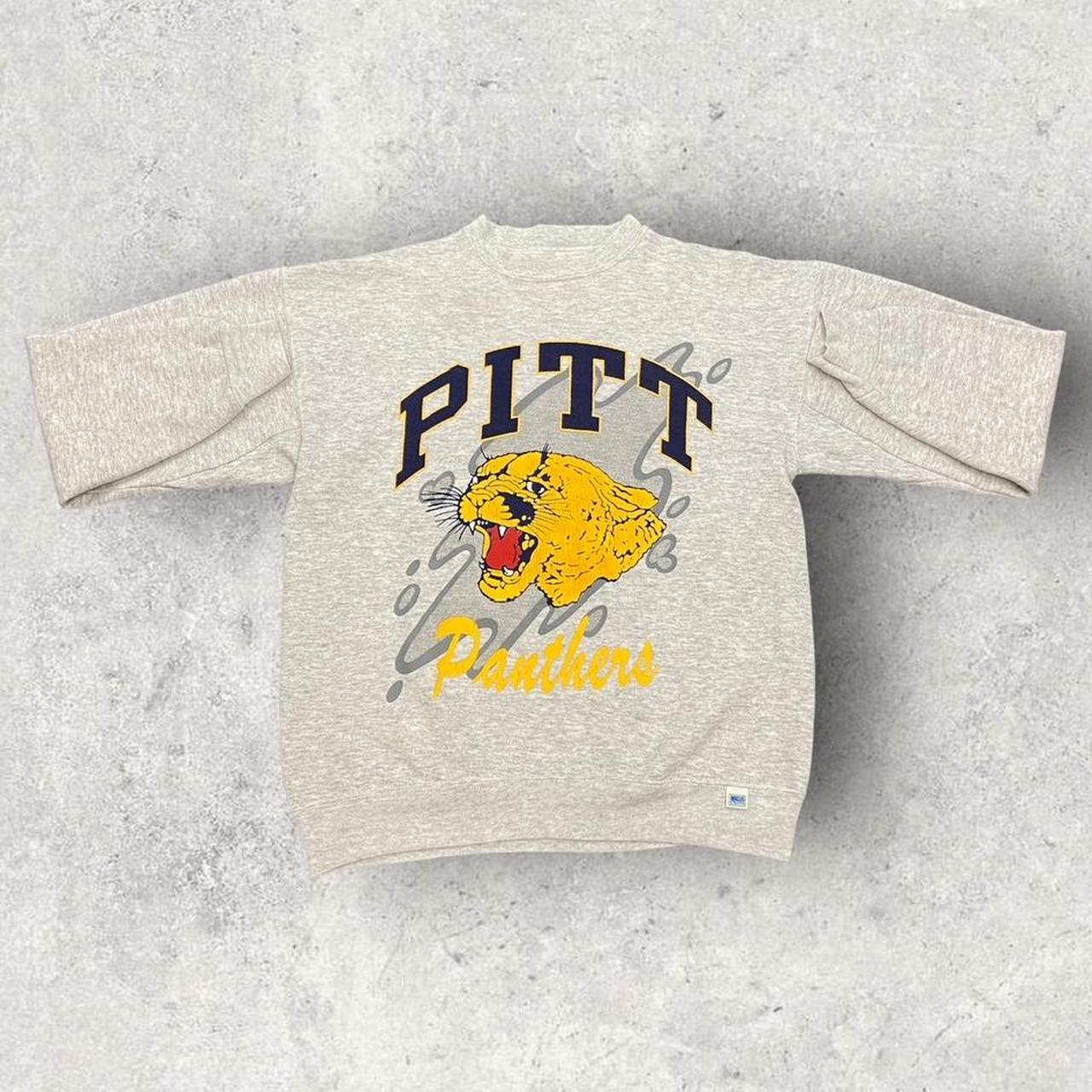 Vintage 90s USA Pittsburgh Panthers university American football promotional graphic sweatshirt