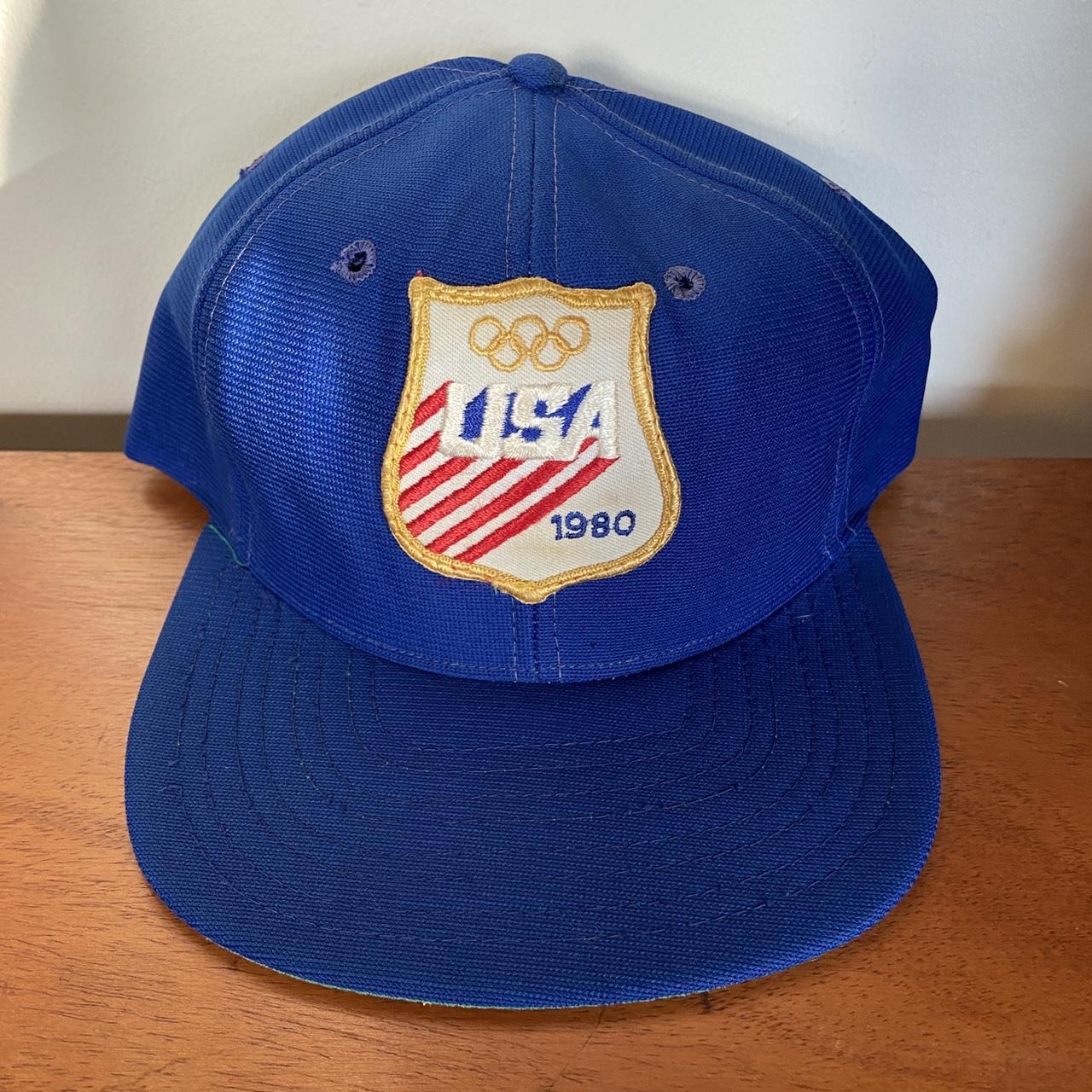 Vintage 80s USA Olympics blue cap