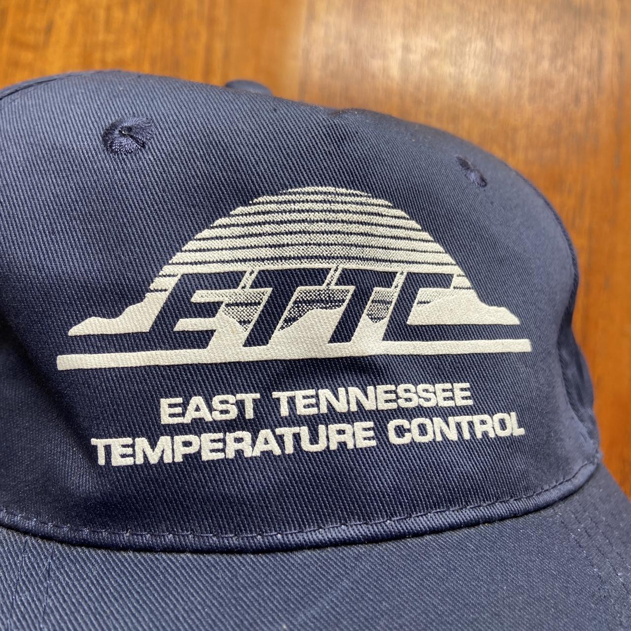 Vintage 90s USA East Tennessee temperature control promotion graphic cap