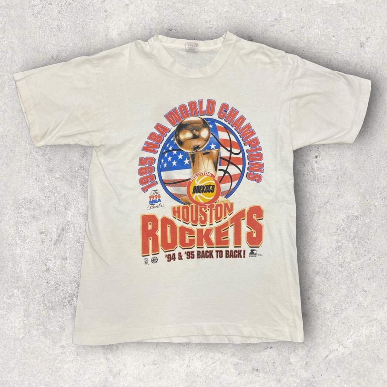 Vintage 90s USA Houston Rockets basketball NBA champions graphic t-shirt