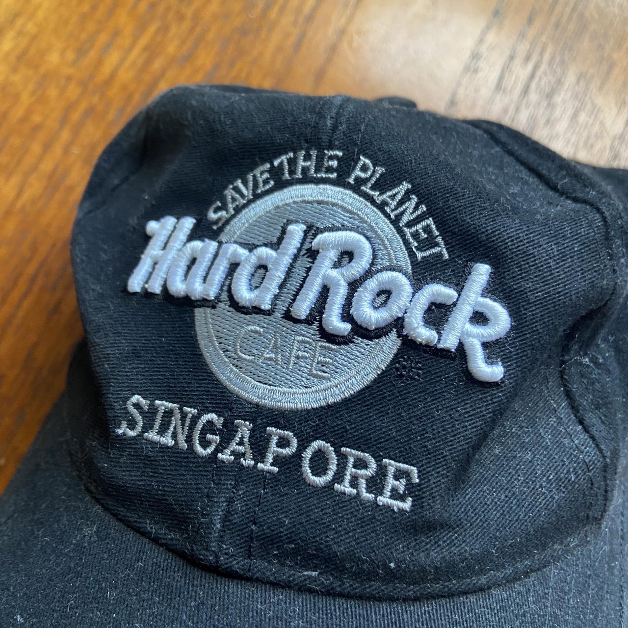 Vintage 90s USA Hard Rock Cafe Singapore promotional embroidered cap