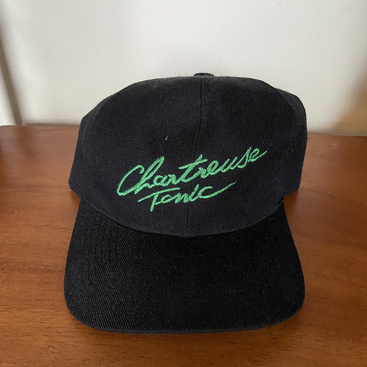 Vintage 90s Chartreuse tonic alcohol memorabili promotional graphic cap