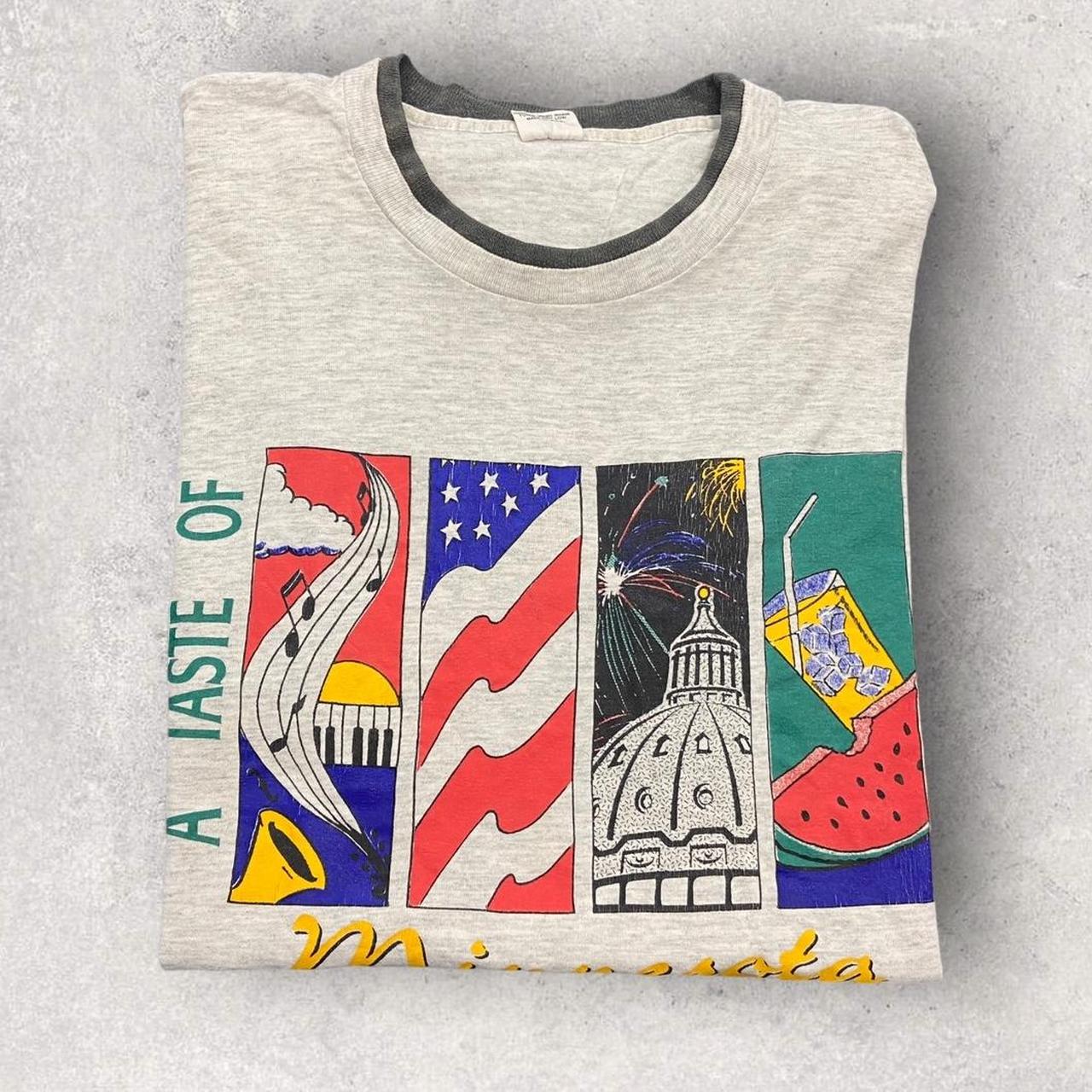 Vintage 90s USA taste of Minnesota promotional graphic t-shirt