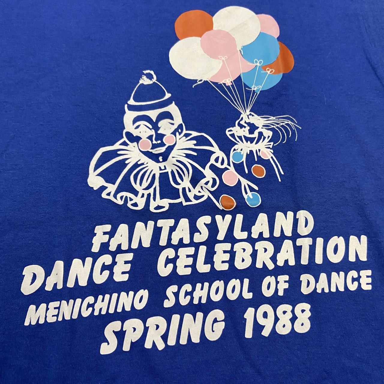 Vintage 80s USA fantasyland dance celebration graphic t-shirt