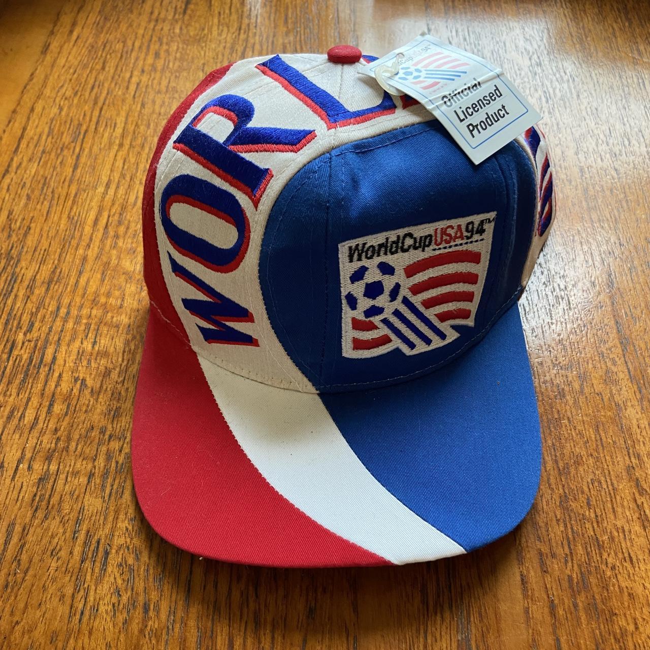 Vintage dead stock 90s USA World Cup 94 football tournament promotional embroidered graphic cap