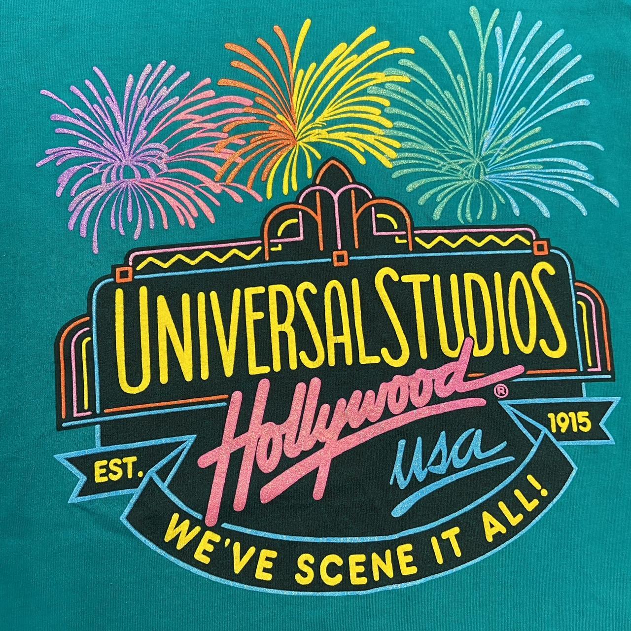 Vintage 90s USA Universal Studios Hollywood Los Angeles California theme park graphic t-shirt