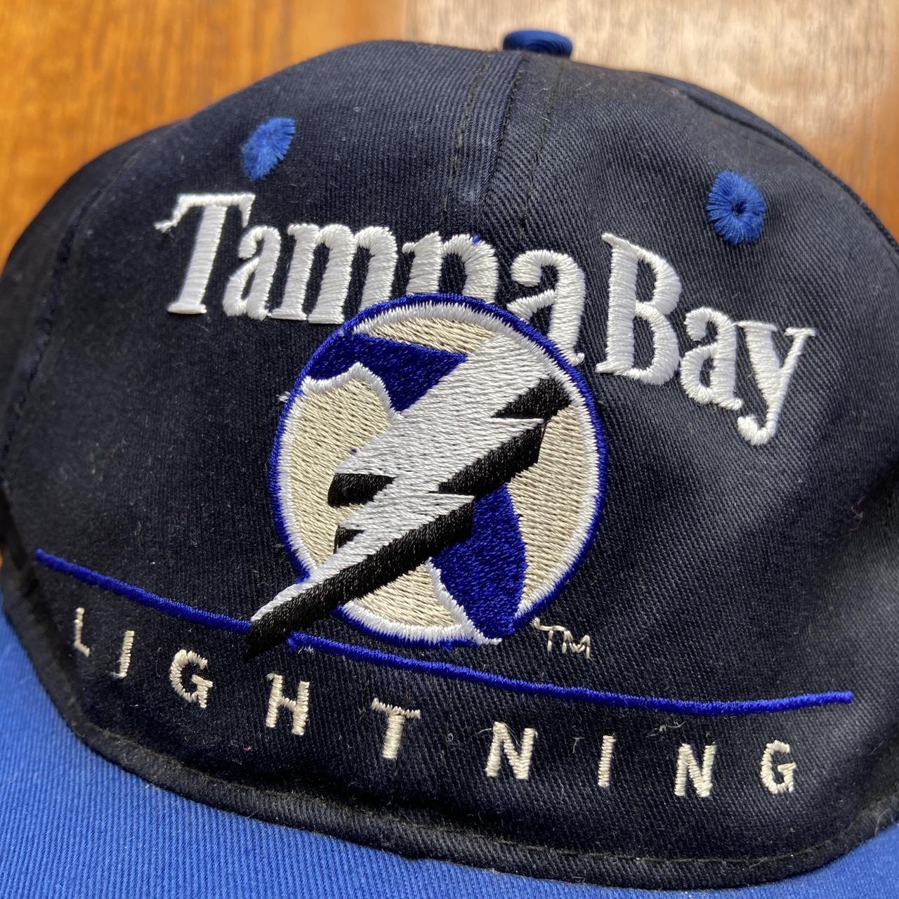 Vintage 90s USA Tampa Bay Lightning NHL ice hockey promotional graphic cap