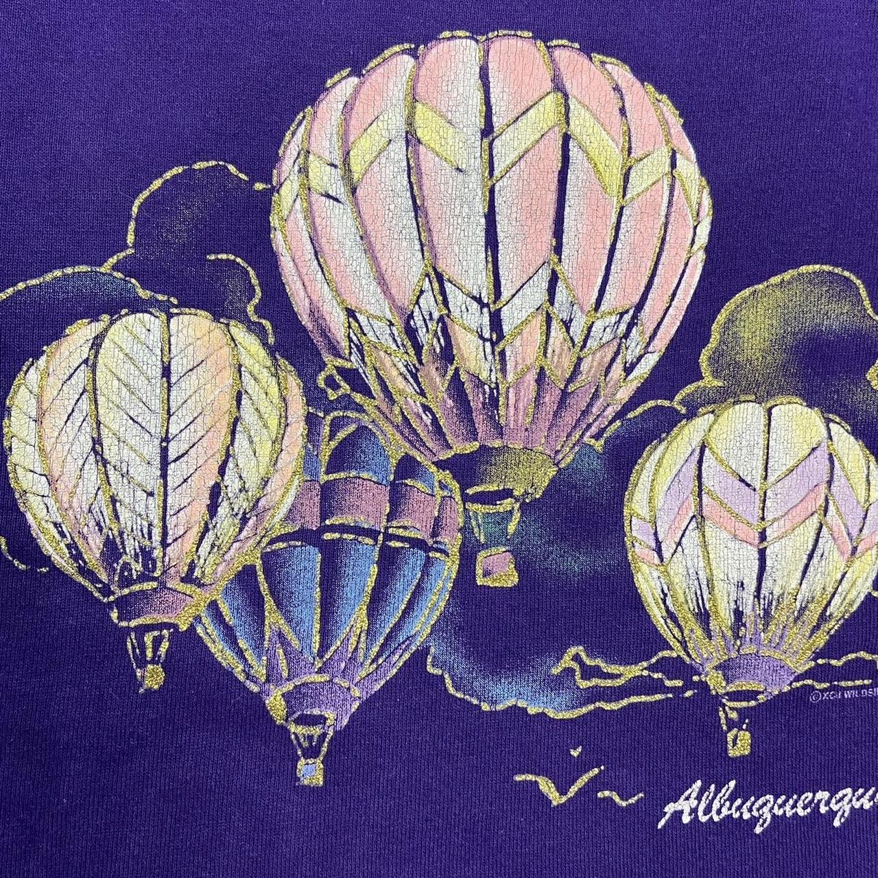 Vintage 90s USA Albuquerque New Mexico hot air balloon promotional graphic sweatshirt