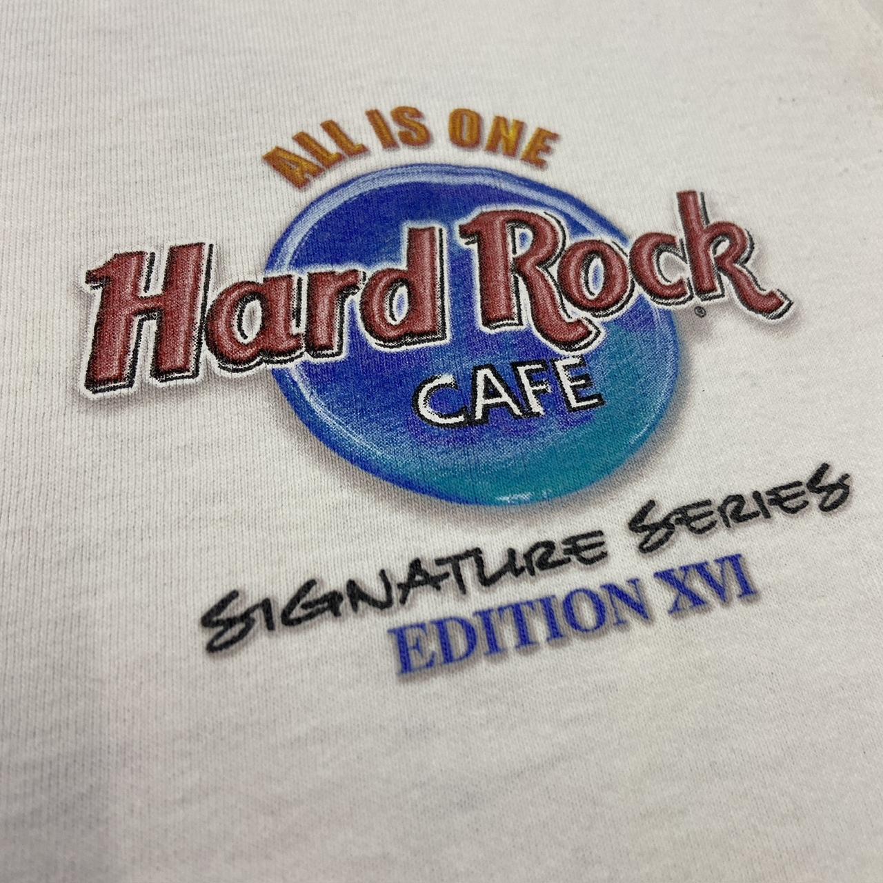 Vintage Y2K USA Hard Rock Cafe Santana signature series promotional graphic t-shirt