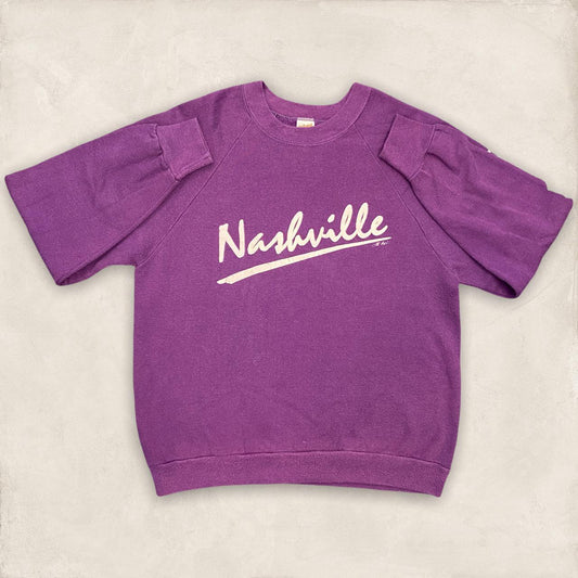 Vintage 90s USA Nashville Tennessee tourist souvenir promotional graphic sweatshirt