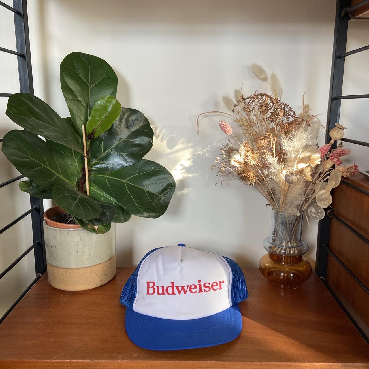 Vintage 90s USA Budweiser Beer promotional trucker cap