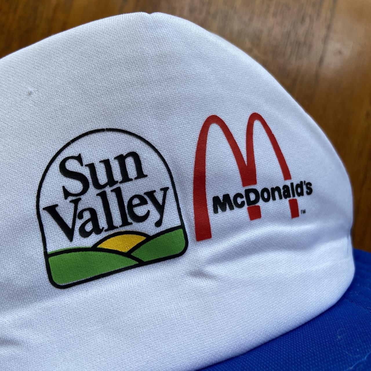 Vintage 90s USA sun valley ski resort Idaho McDonald’s promotional graphic trucker cap