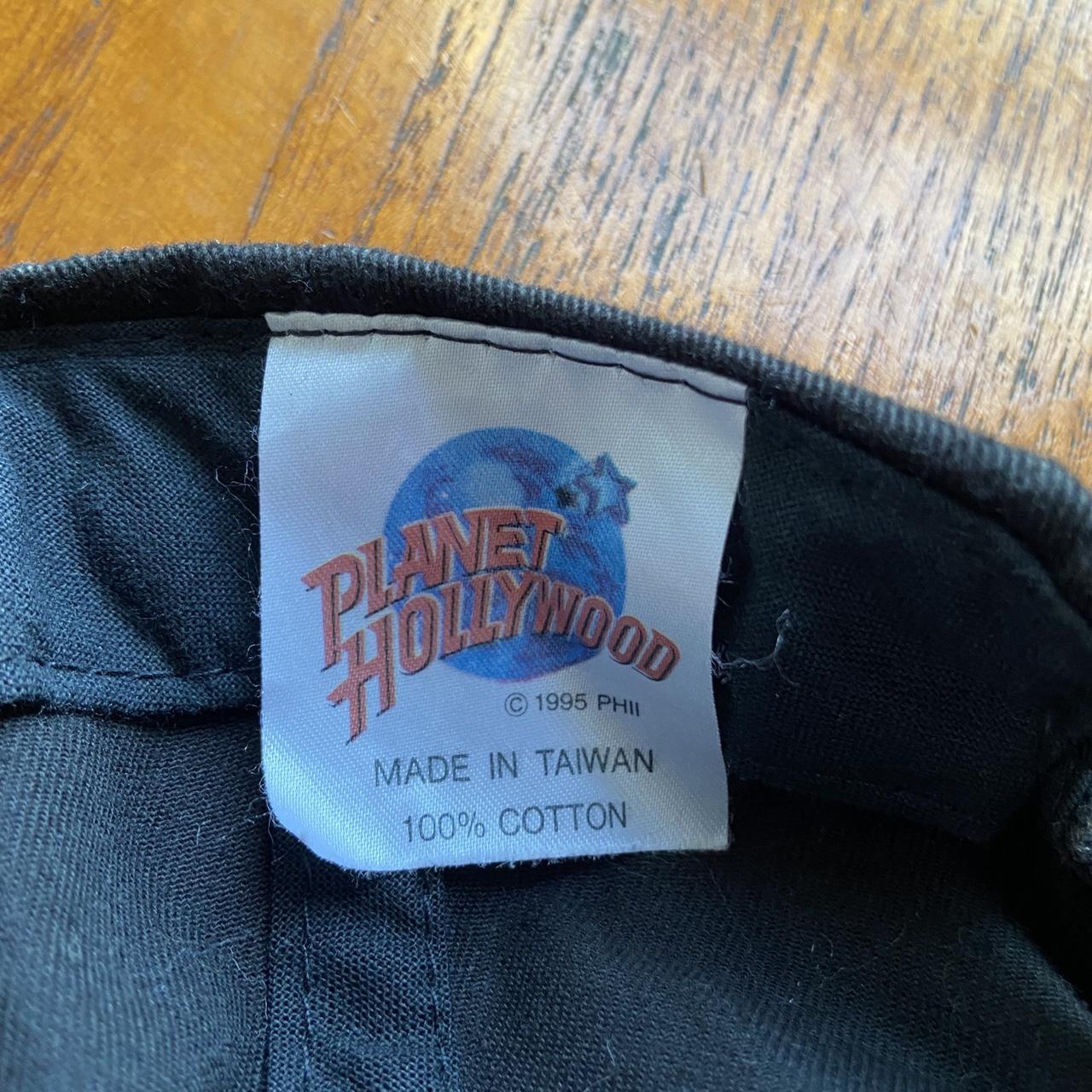 Vintage 90s USA Planet Hollywood Disneyland Paris black cap