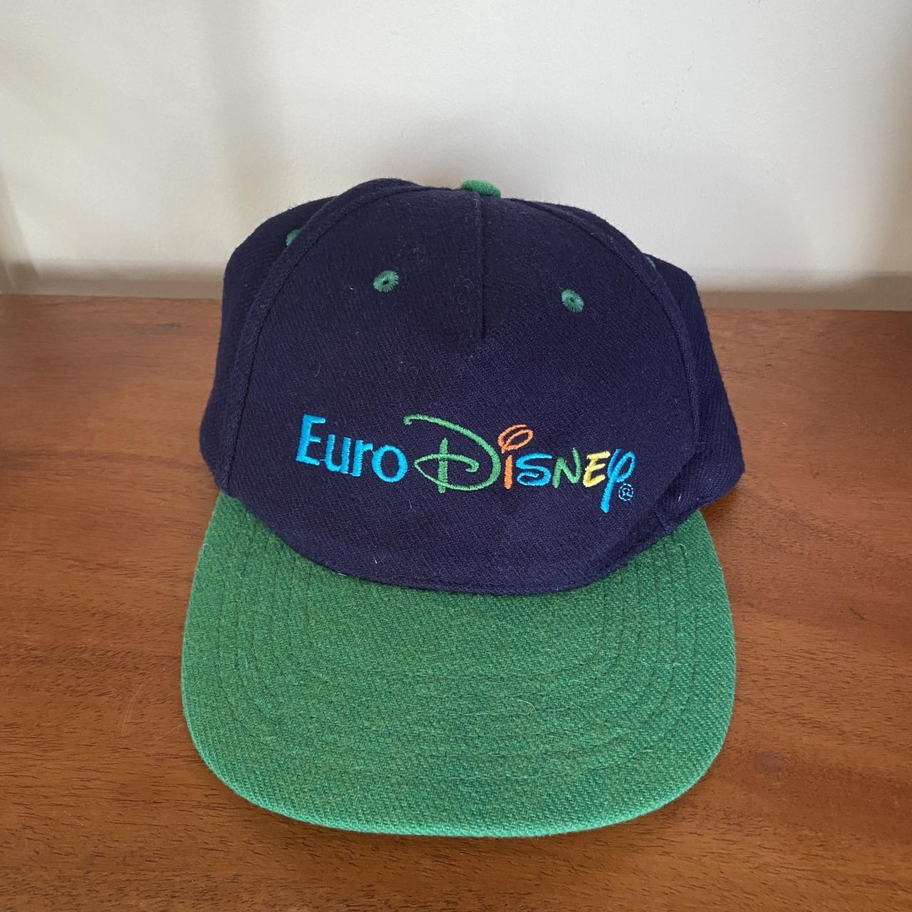 Vintage 90s USA Euro Disney Disneyland Paris Theme Park promotional graphic cap