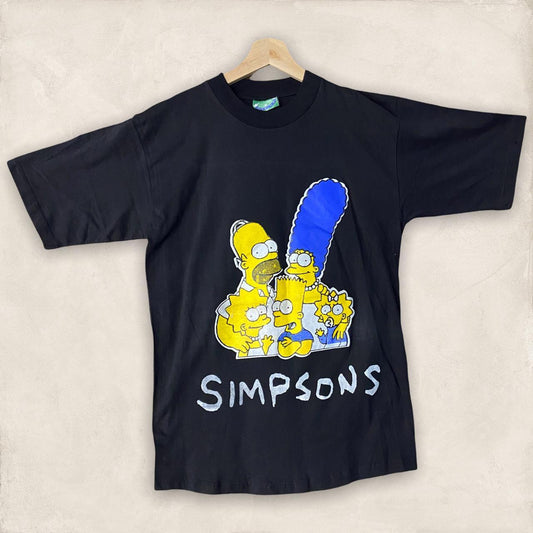 Vintage 90’s ‘the simpsons’ tv show black t-shirt