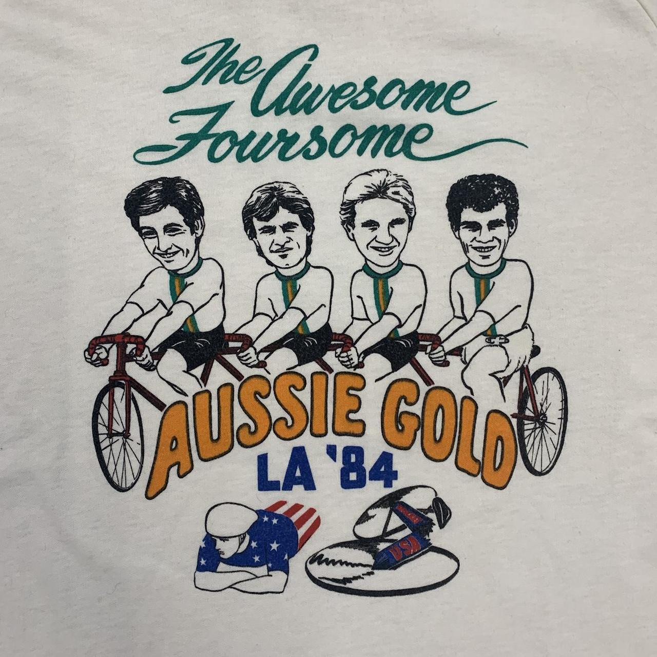 Vintage 80s USA Los Angeles Olympics ‘the awesome foursome’ team Australia graphic t-shirt