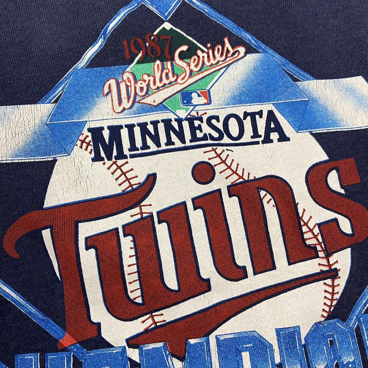 Vintage 80s USA Minnesota Twins World Series champions Baseball promotional graphic sweatshirt