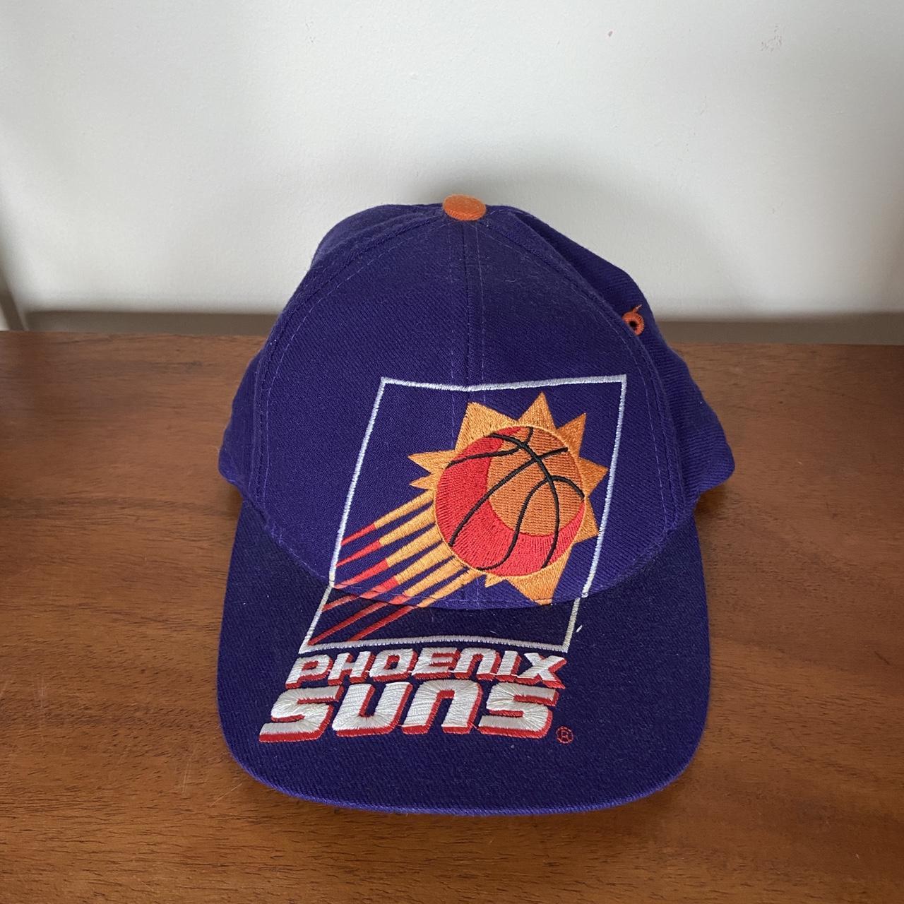 Vintage 90s USA Phoenix Suns NBA basketball embroidered graphic purple cap