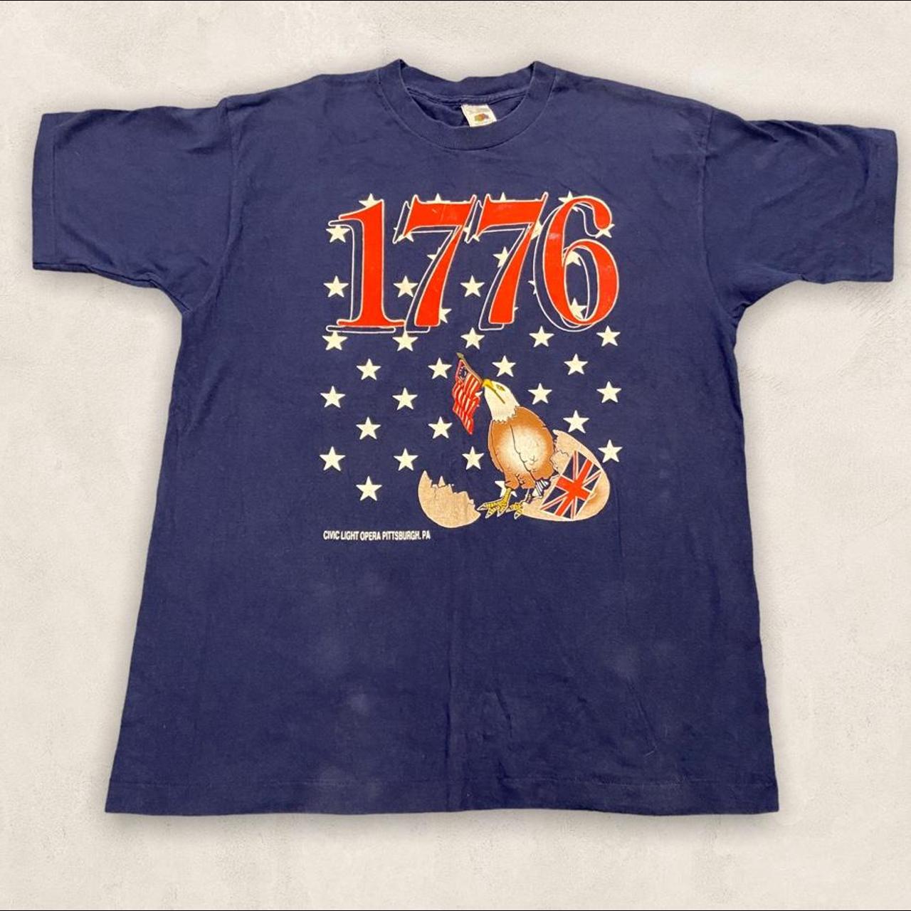 Vintage 90s USA civic light opera Pittsburgh Declaration of Independence eagle graphic t-shirt