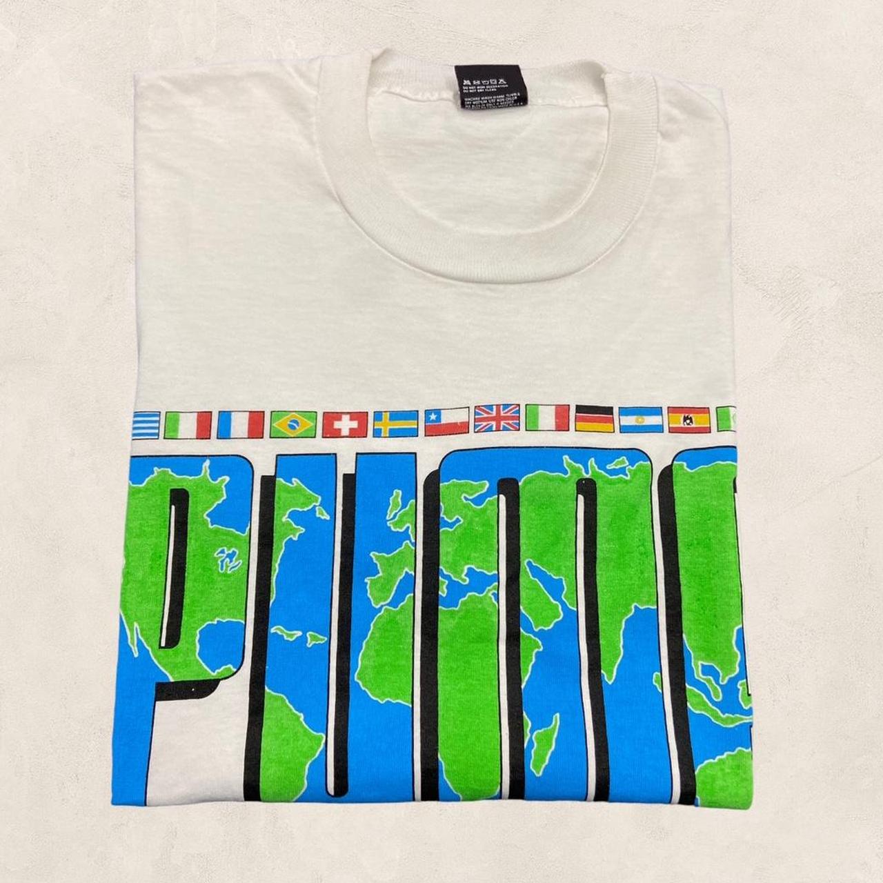 Vintage 90s USA Puma World Cup soccer graphic t-shirt