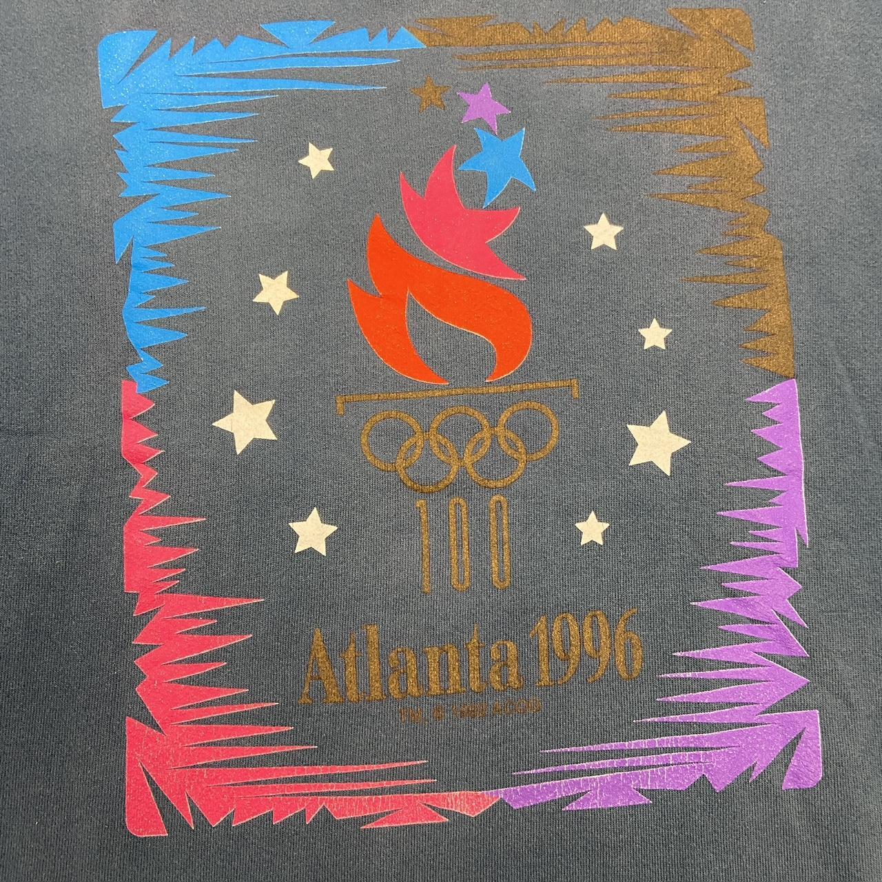 Vintage 90s USA Atlanta Olympics summer games athletics promotional graphic sweatshirt