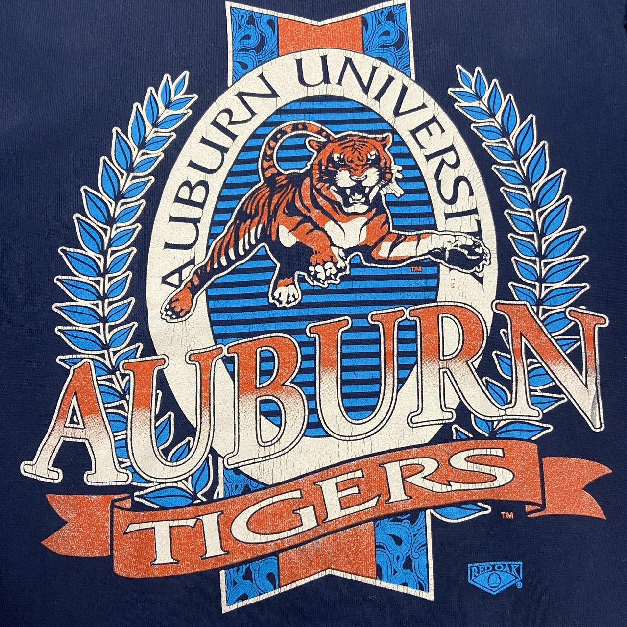 Vintage 90s USA Auburn Tigers Alabama varsity football basketball promotional graphic sweatshirt