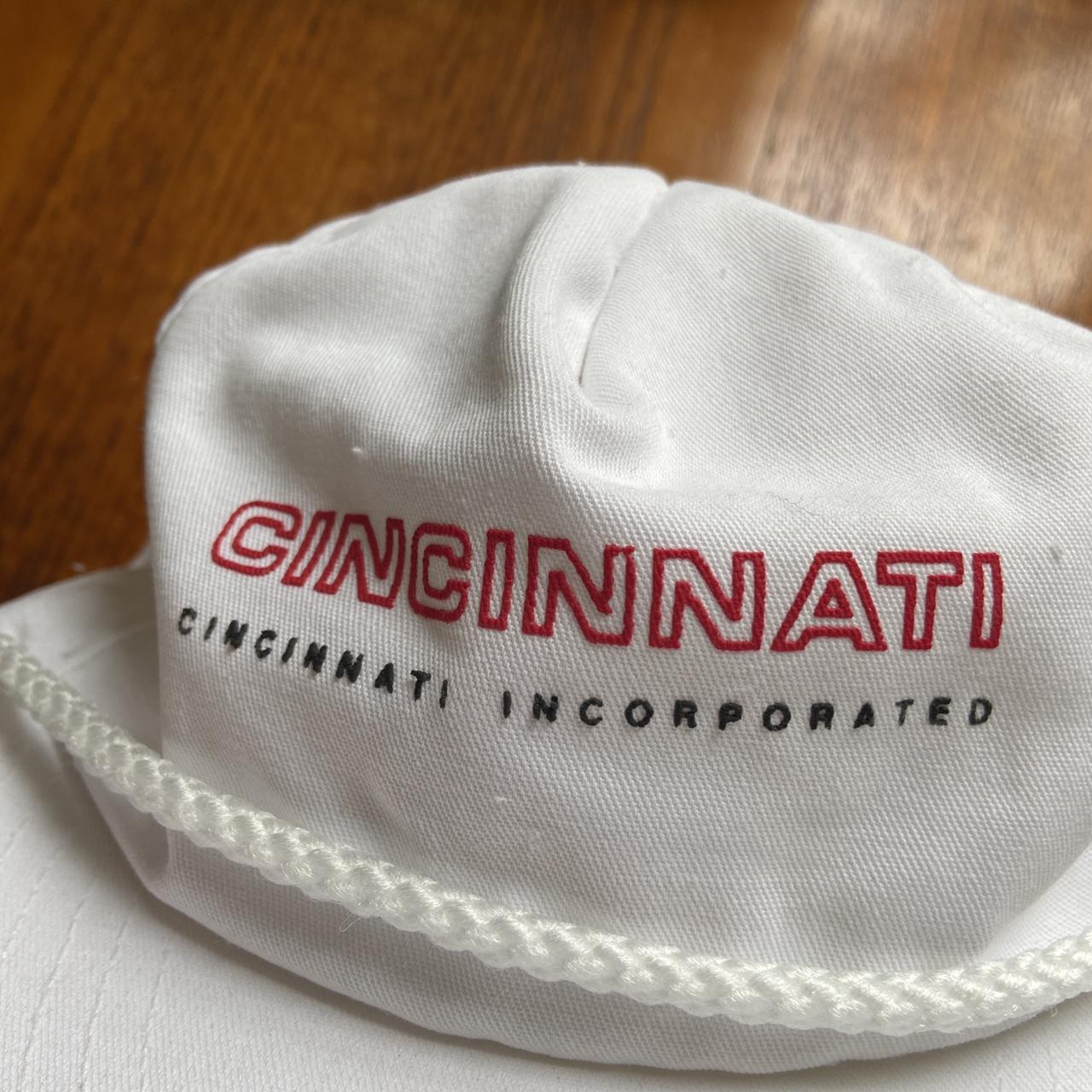Vintage 90s USA Cincinnati incorporated Ohio graphic white cap