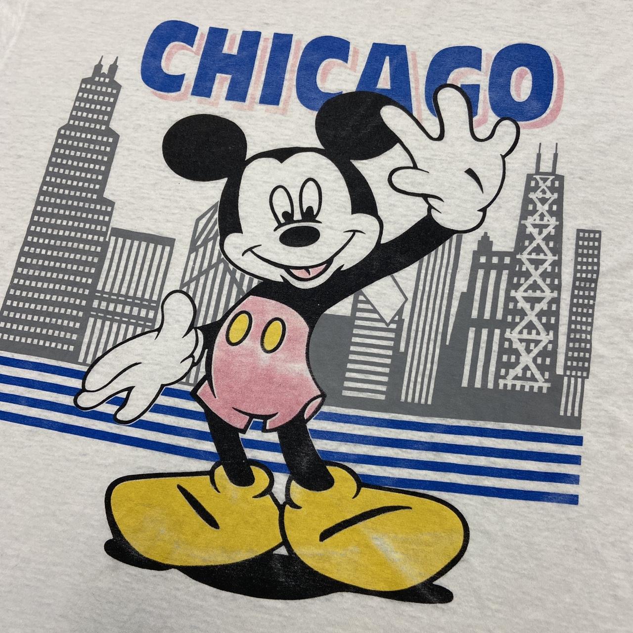 Vintage 90s USA Disney Mickey Mouse Chicago graphic white t-shirt