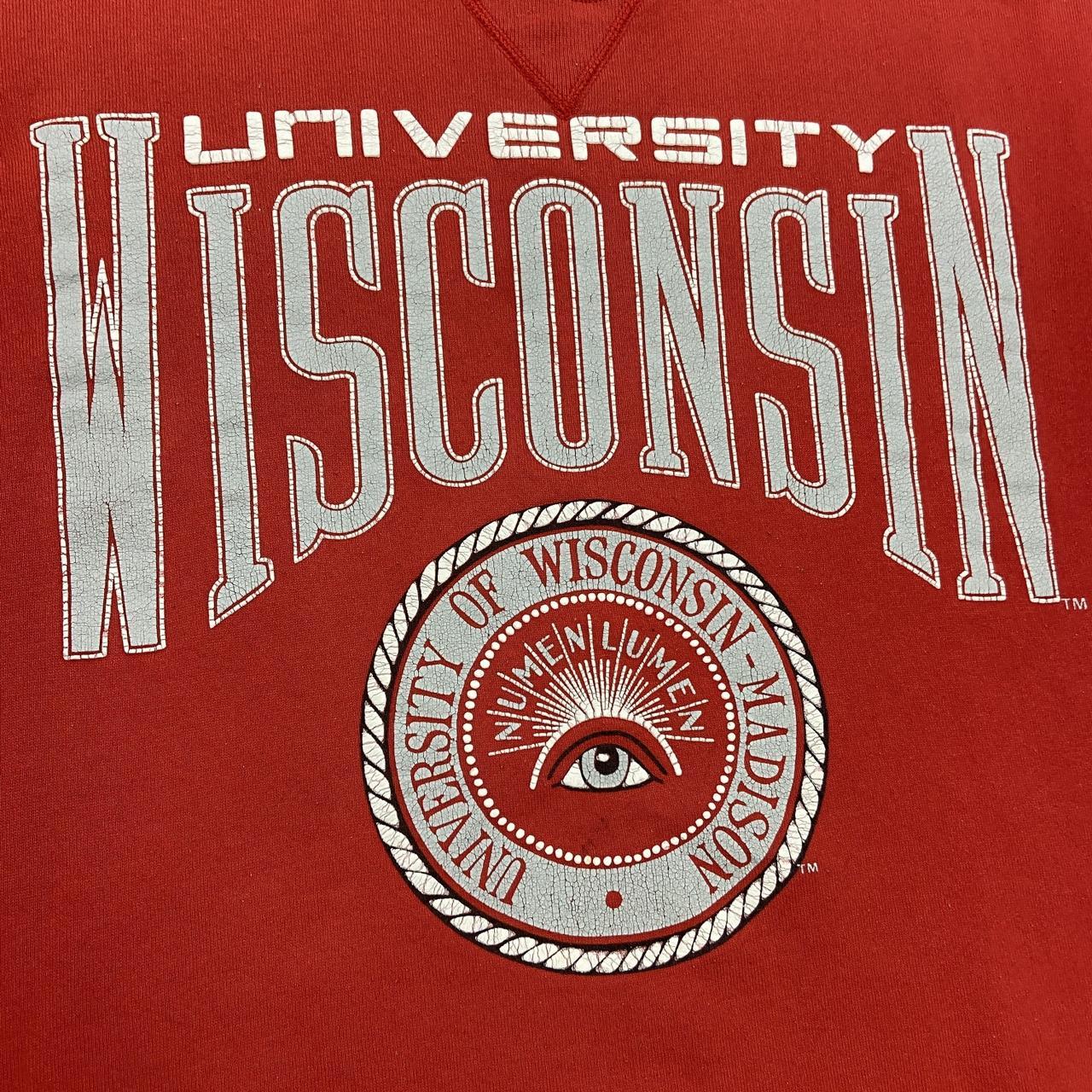 Vintage 90s USA university of Wisconsin varsity promotional graphic sweatshirt