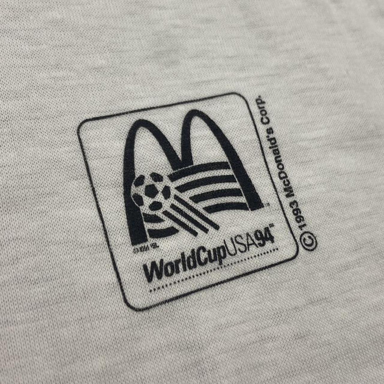 Vintage 90s McDonald’s World Cup 94 football promotional graphic t-shirt