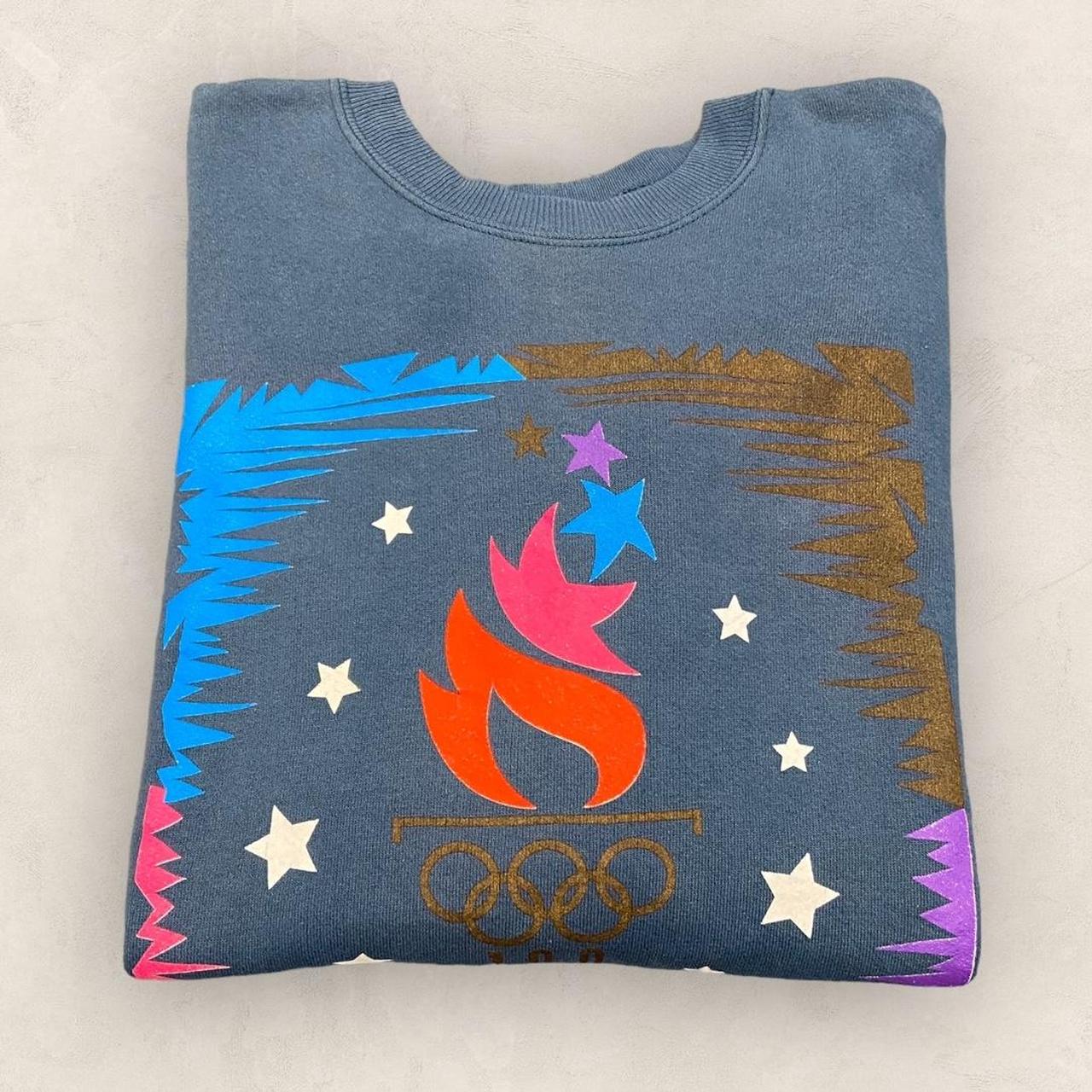 Vintage 90s USA Atlanta Olympics summer games athletics promotional graphic sweatshirt