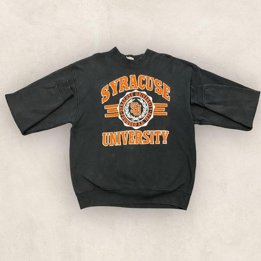 Vintage 90s USA Syracuse University New York State varsity promotional graphic sweatshirt