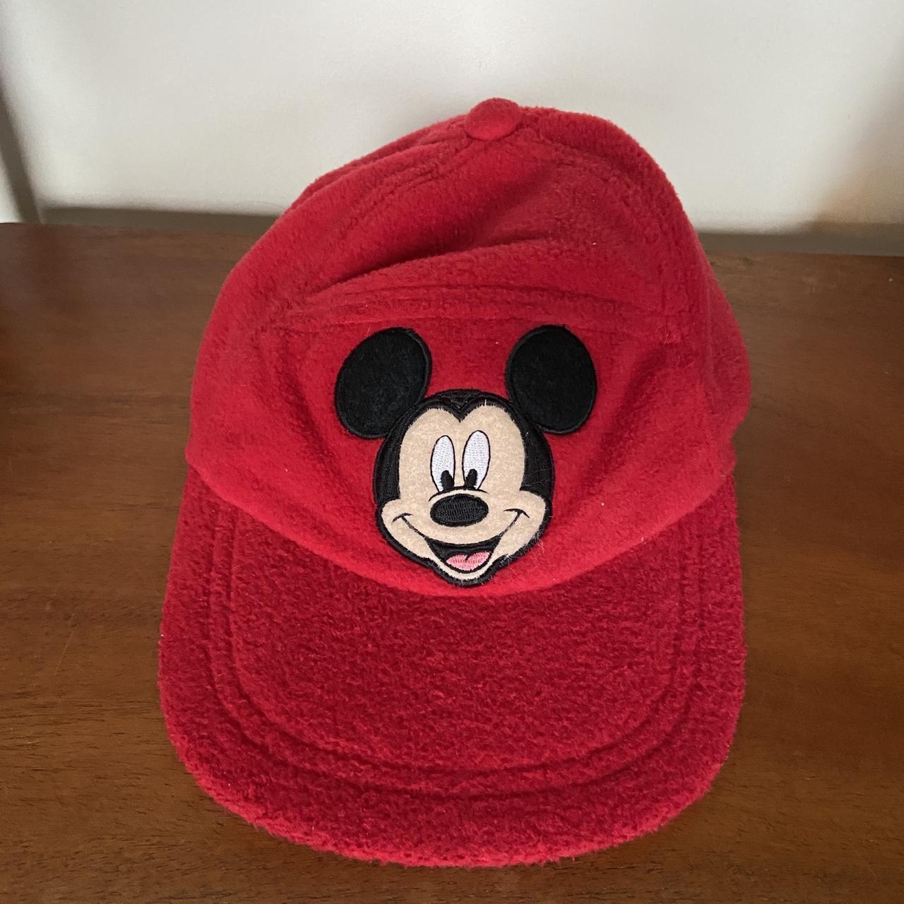 Vintage 90s USA Disney Mickey Mouse promotional graphic winter cap