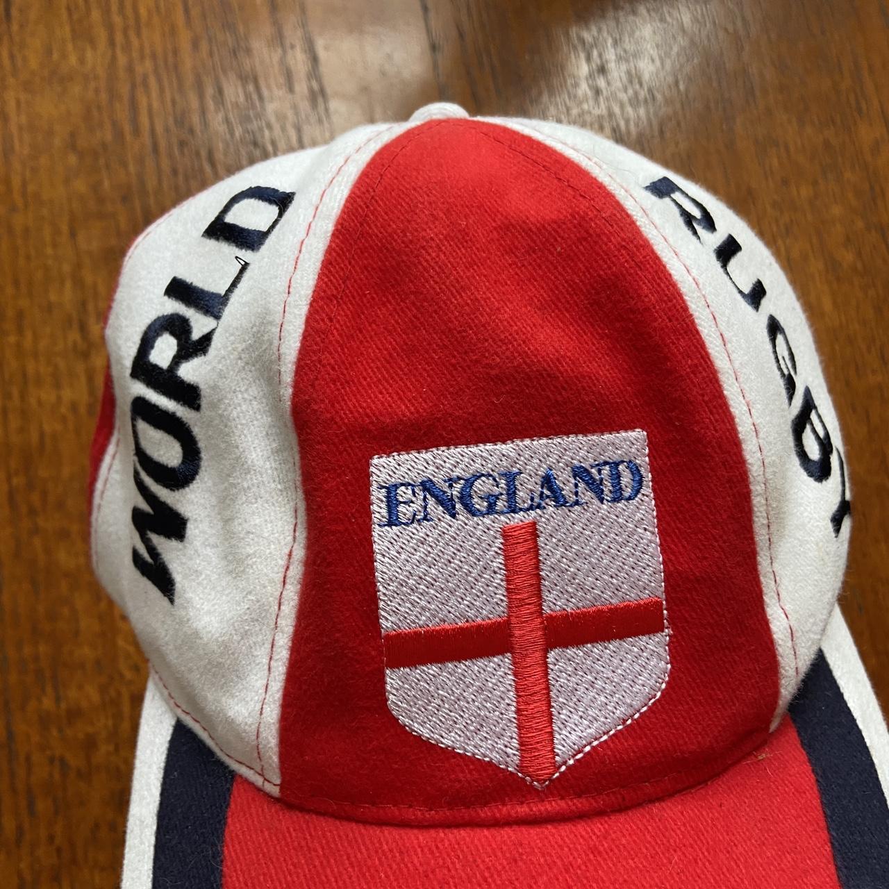 Vintage 90s England Rugby World Cup 98 promotional embroidered graphic cap