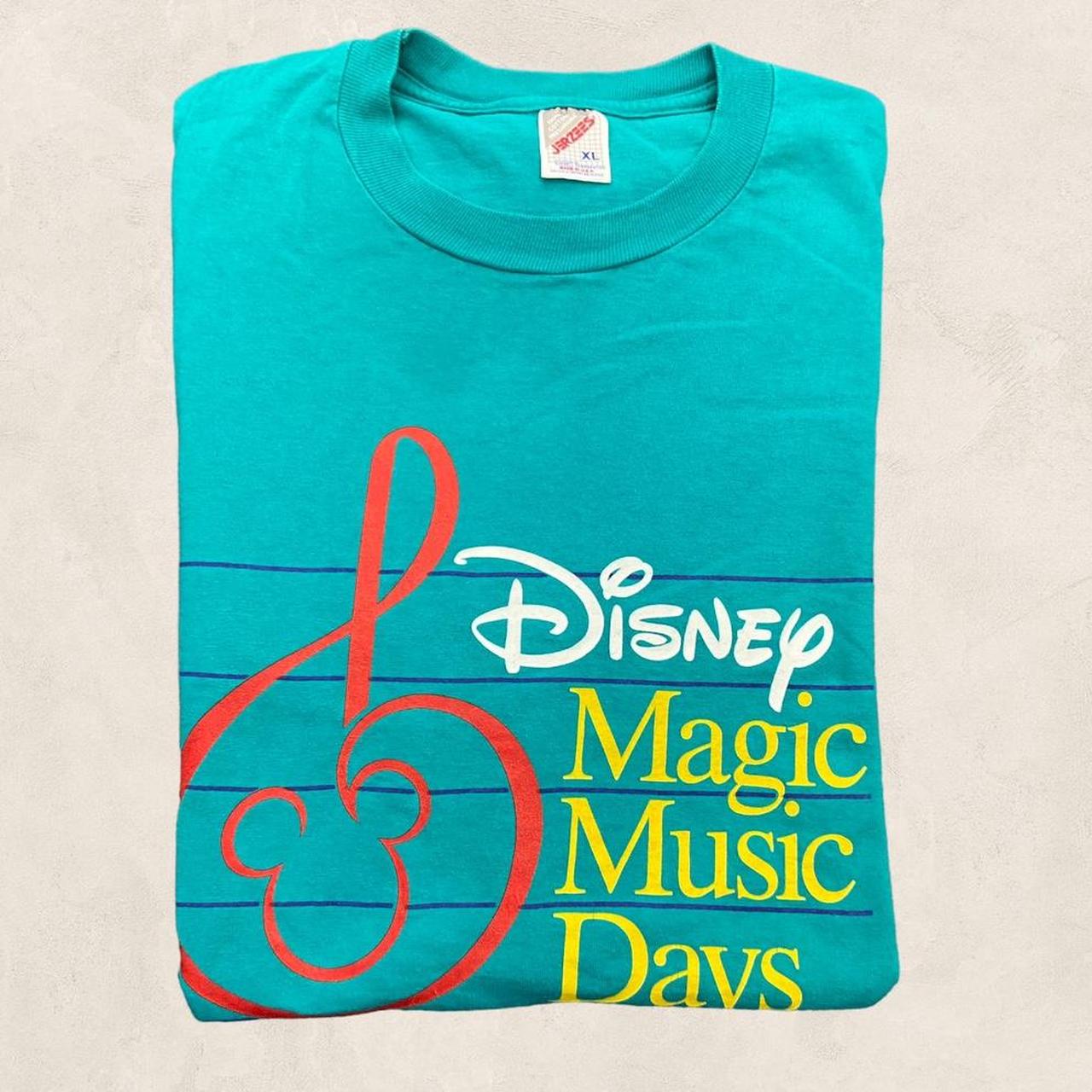 Vintage 90s USA Disney magic music days promotional graphic t-shirt