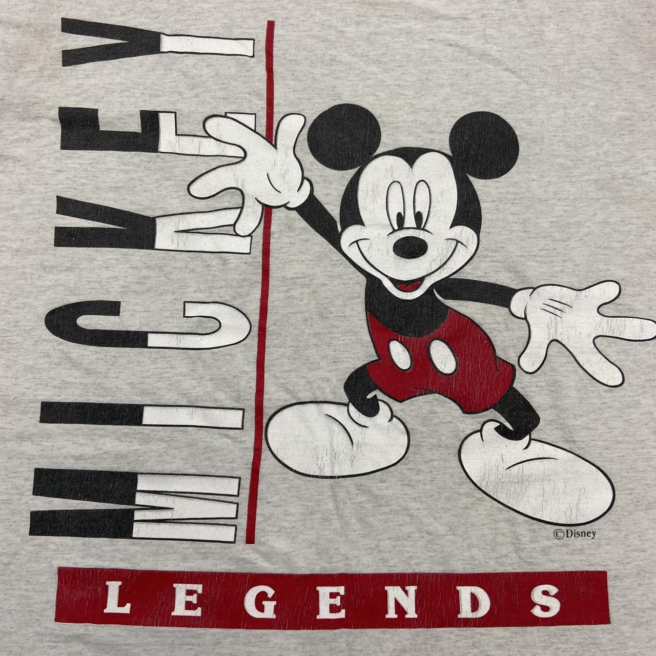 Vintage 90s USA Disney Mickey Mouse legends graphic grey t-shirt