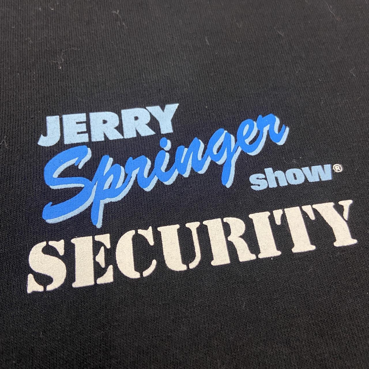 Vintage 90s USA The Jerry Springer Show Security tv show promotional graphic t-shirt