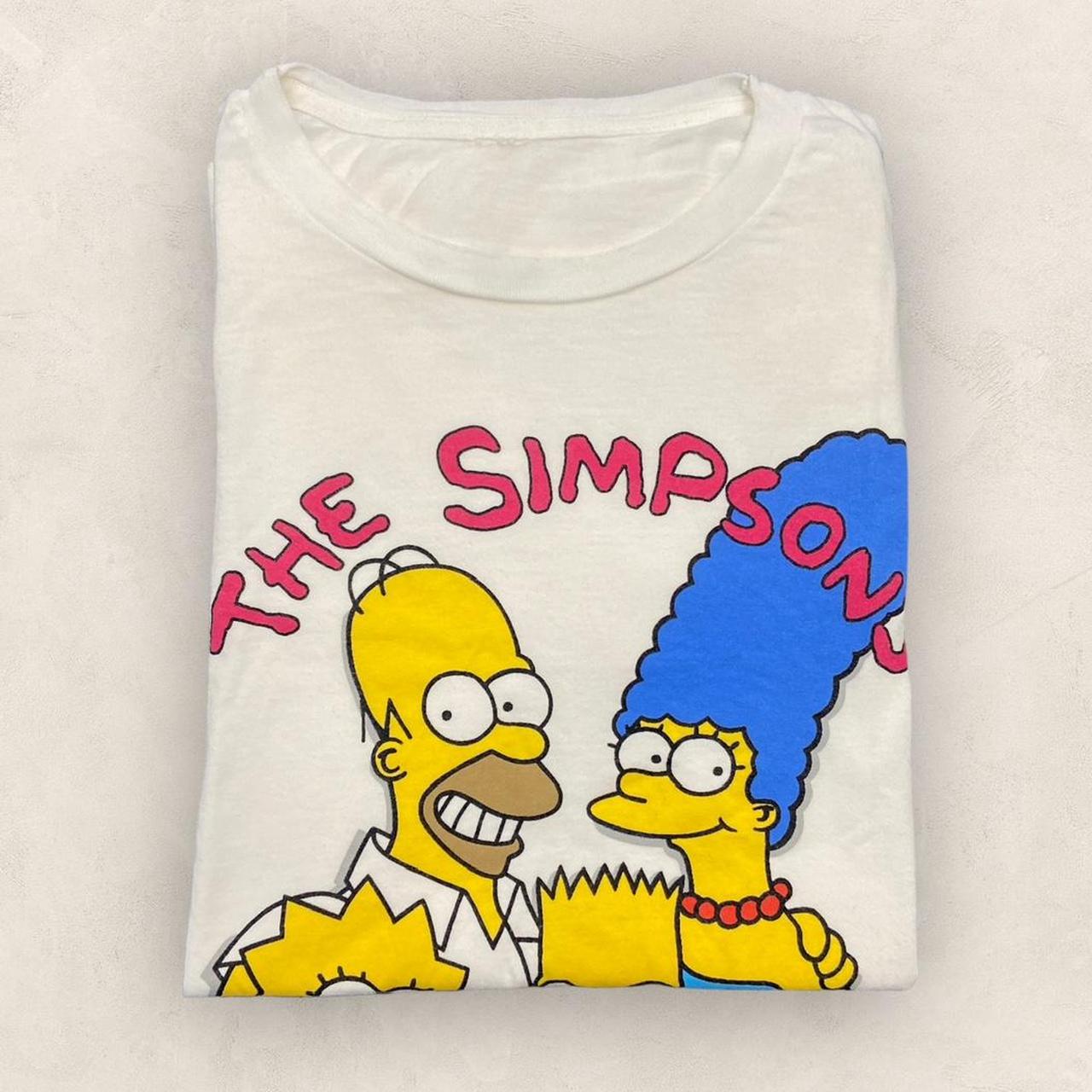 Vintage 90s USA The Simpsons family portrait promotional graphic t-shirt