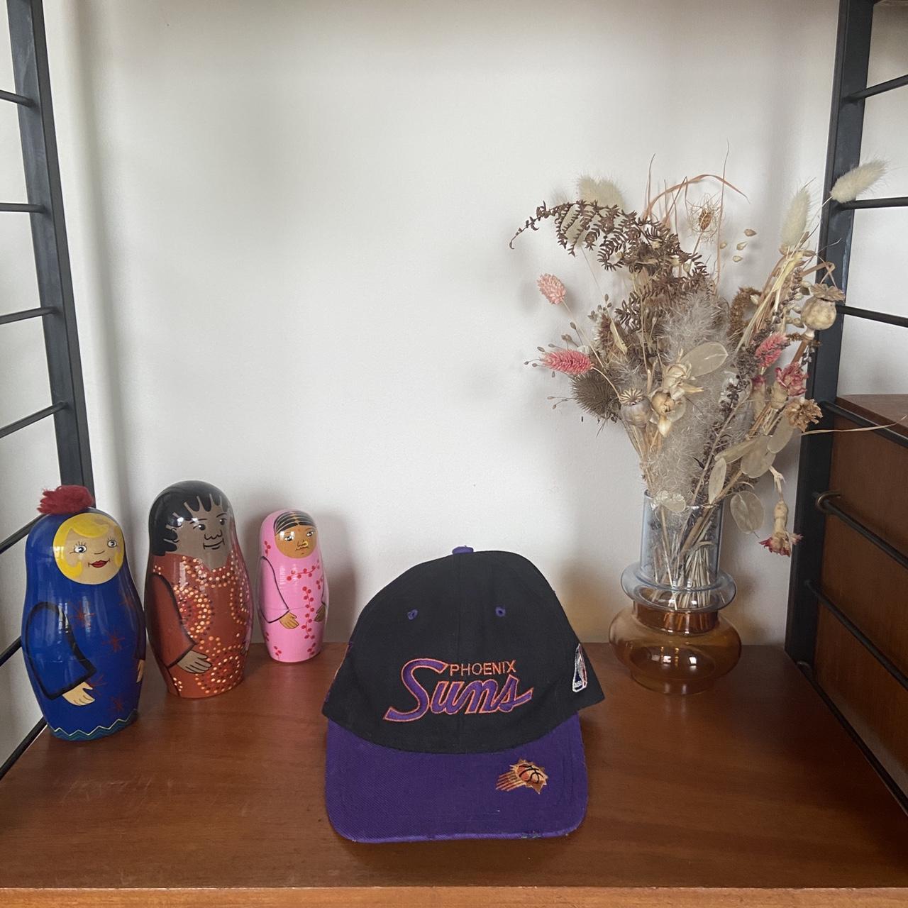 Vintage 90s USA Phoenix Suns NBA basketball graphic black/purple cap