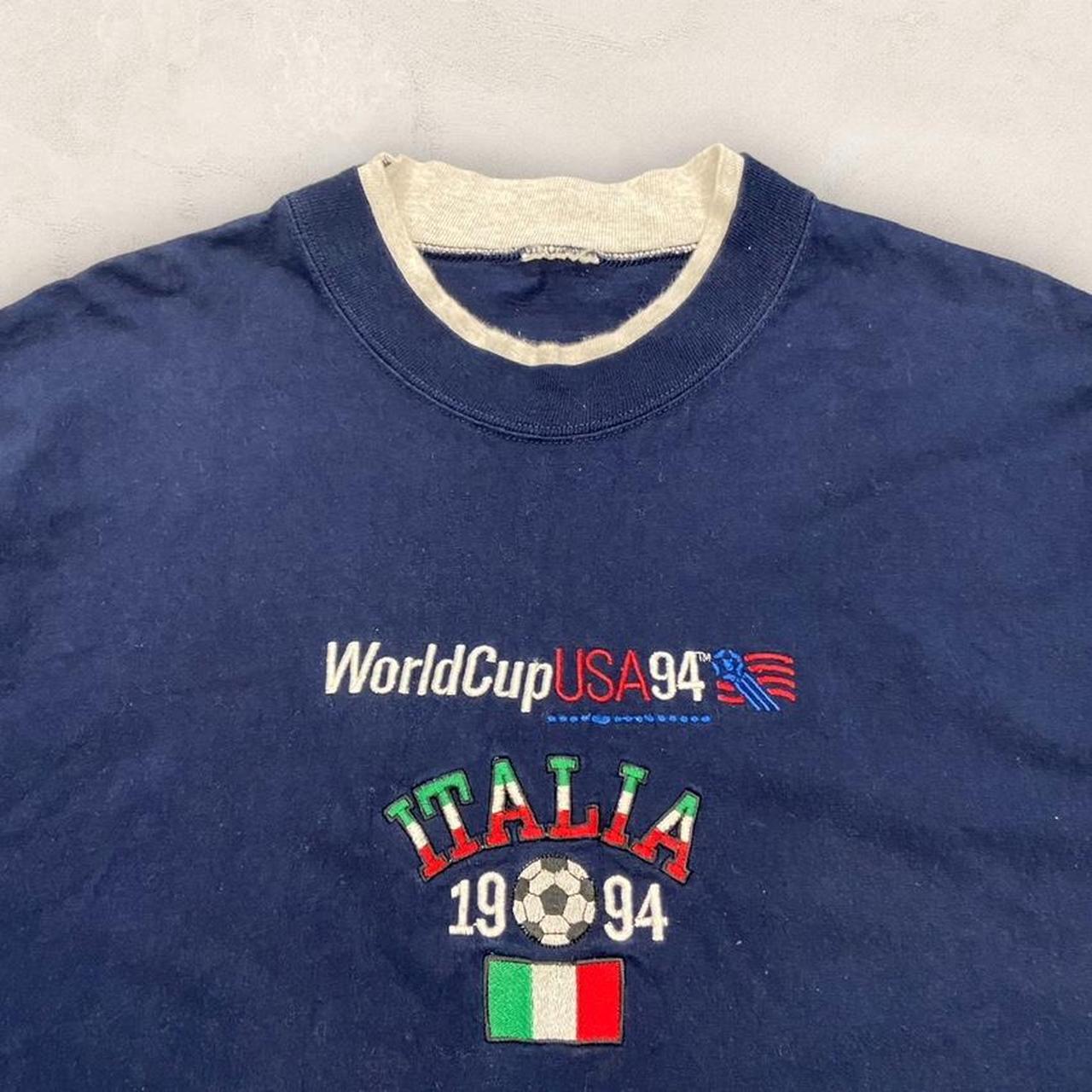 Vintage 90s USA World Cup 1994 team Italy graphic t-shirt