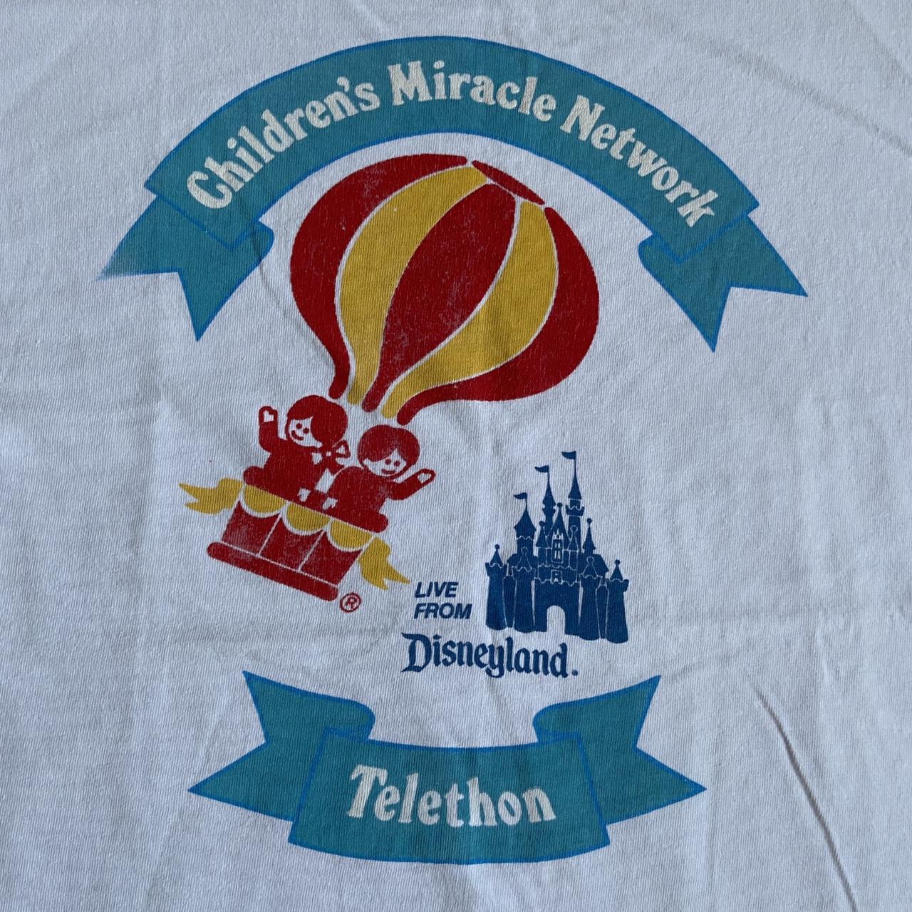 Vintage 90s USA children’s miracle network telethon live from Disney promotional graphic t-shirt