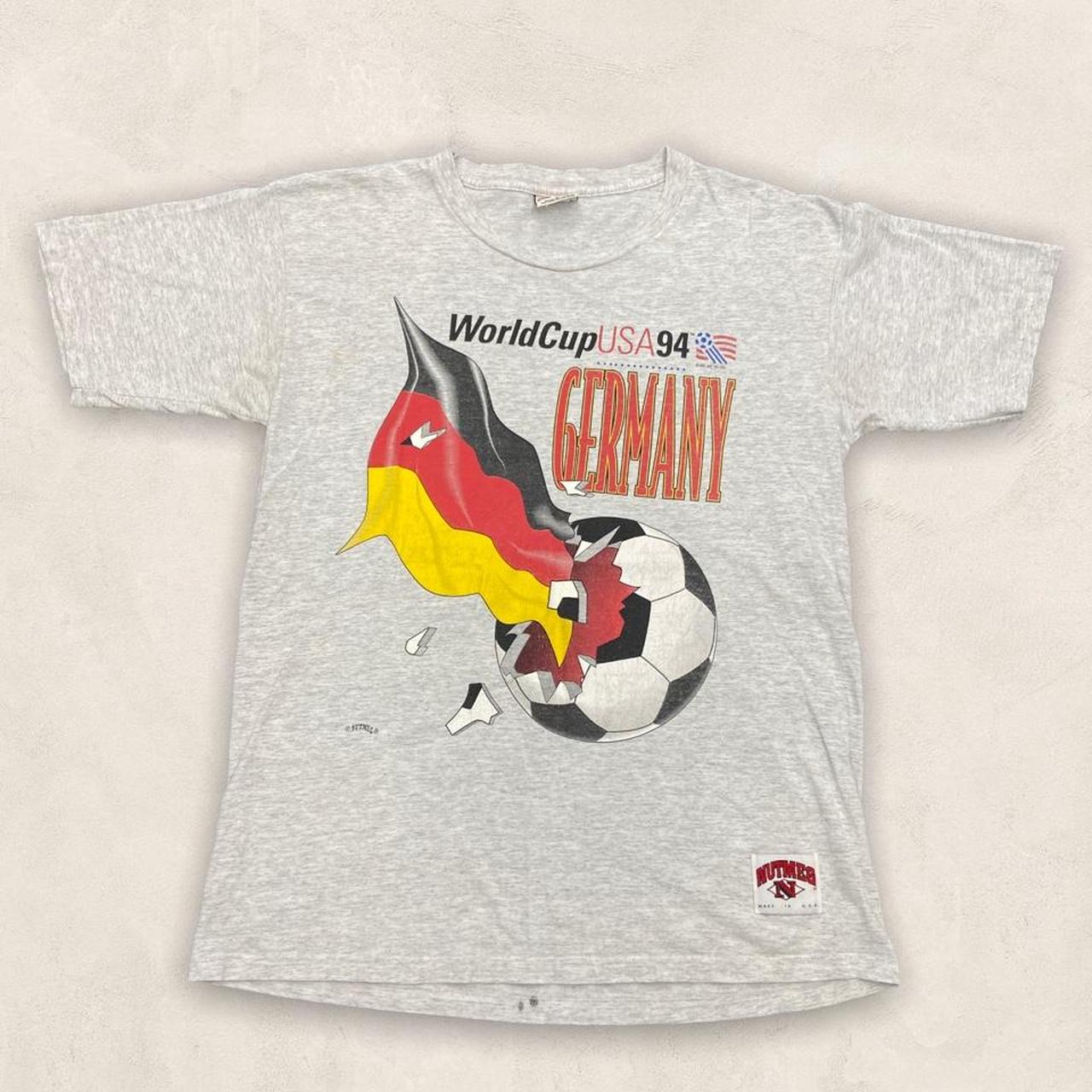 Vintage 90s USA World Cup 94 Germany graphic grey t-shirt