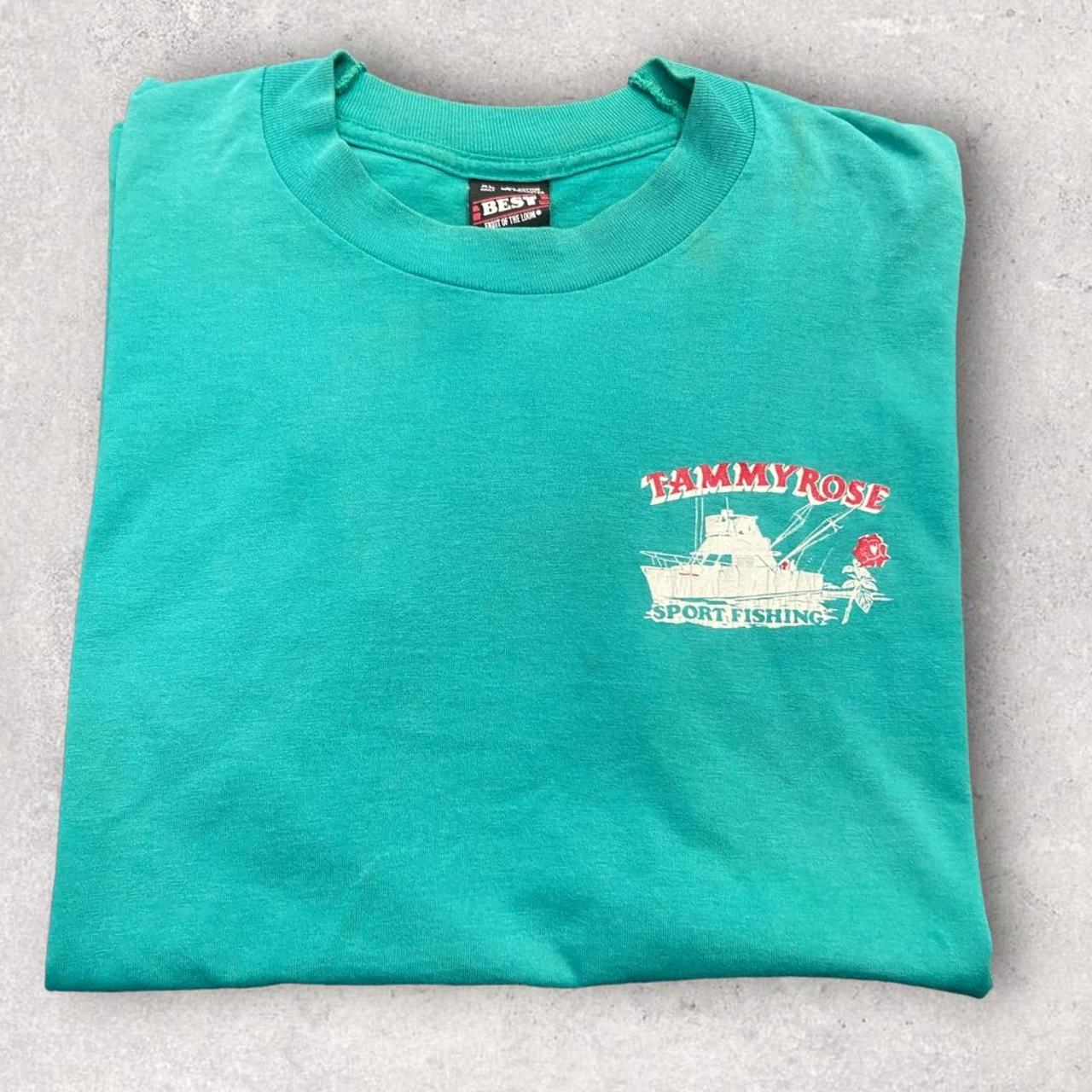 Vintage 90s USA Tammy rose sports fishing ocean graphic t-shirt