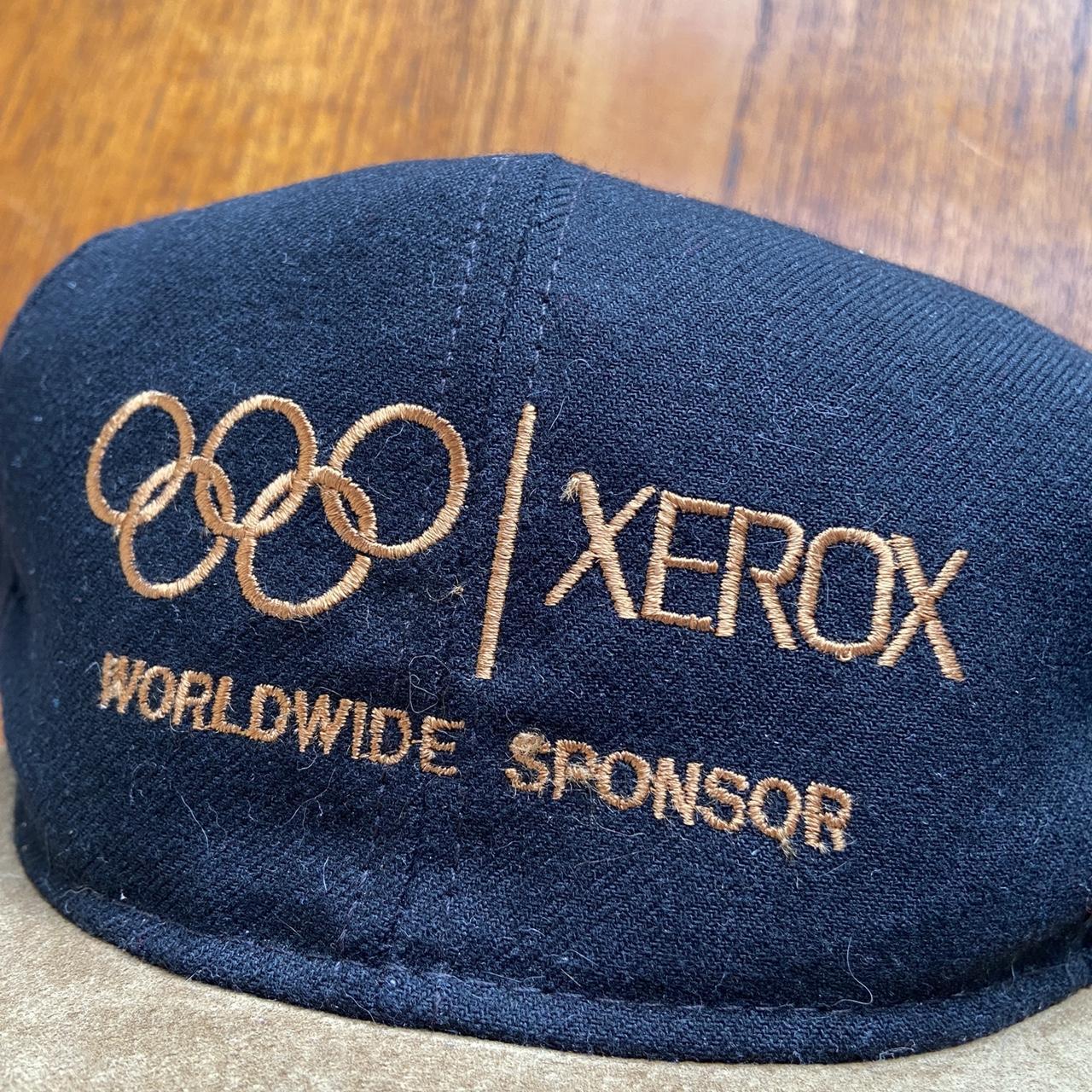 Vintage 90s USA Olympics Xerox Worldwide Sponsor promotional graphic cap